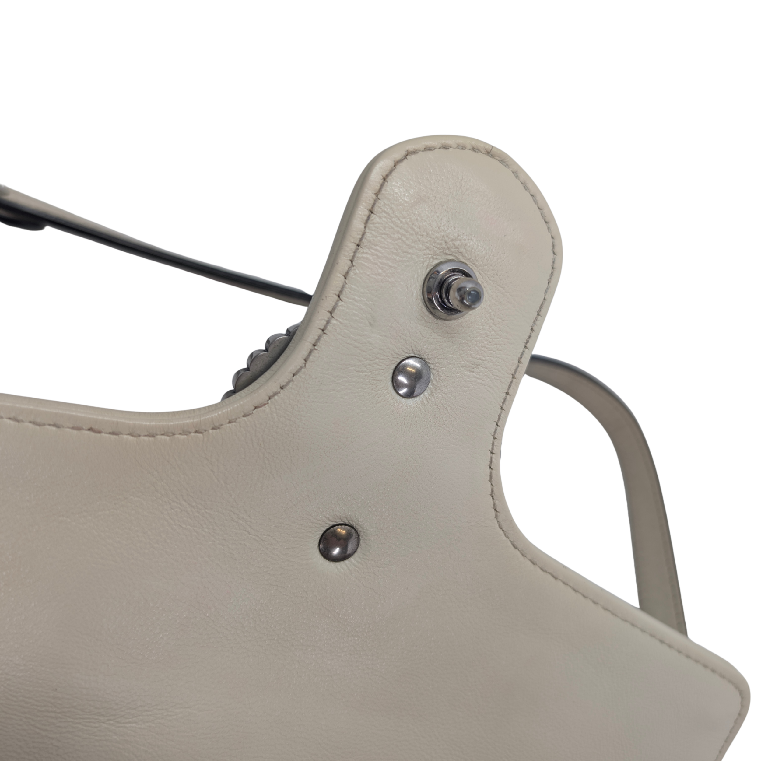 Gucci GG Marmont Matelassé Torchon Flap Crossbody Bag Navy White