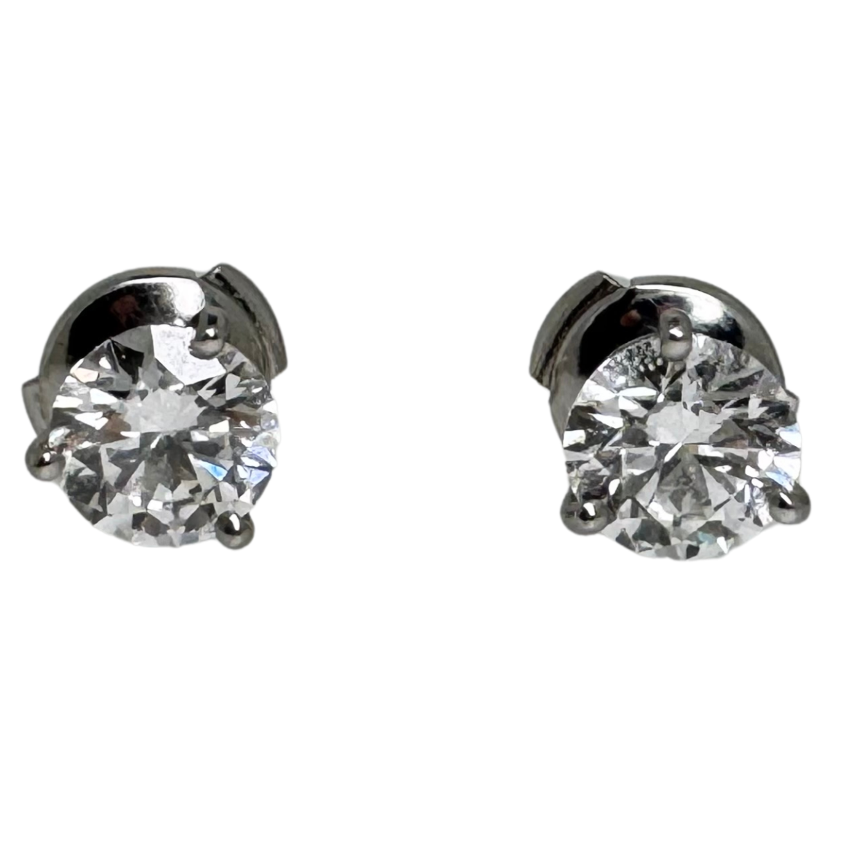 Tiffany & Co. 2.07ct Diamond Stud Earrings in Platinum