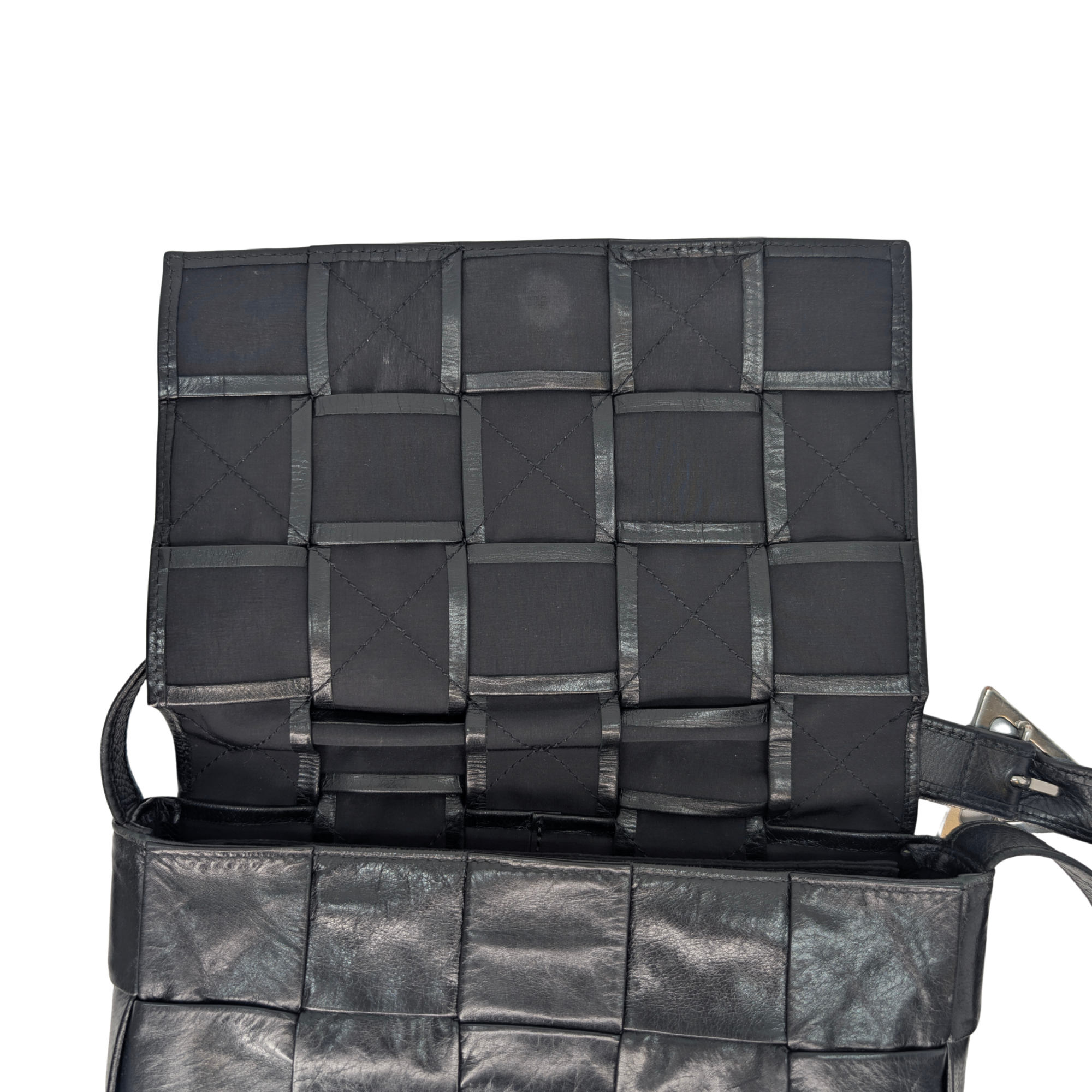 Bottega Veneta Intrecciato Cassette Bag Black