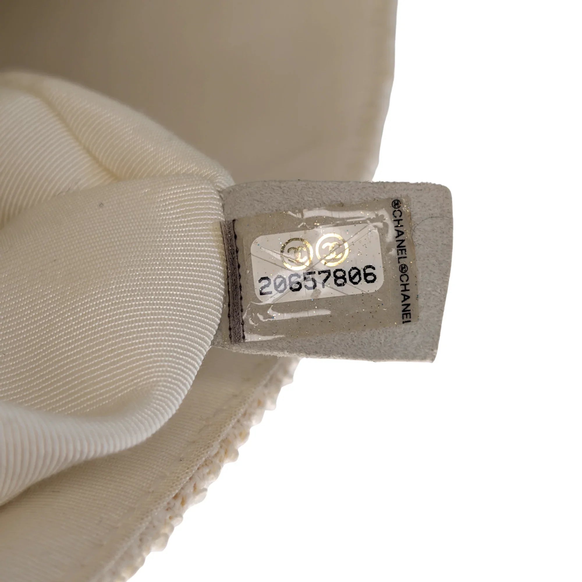 Chanel Classic Flap Pearl Embellished Shoulder Bag White - Lost Designer