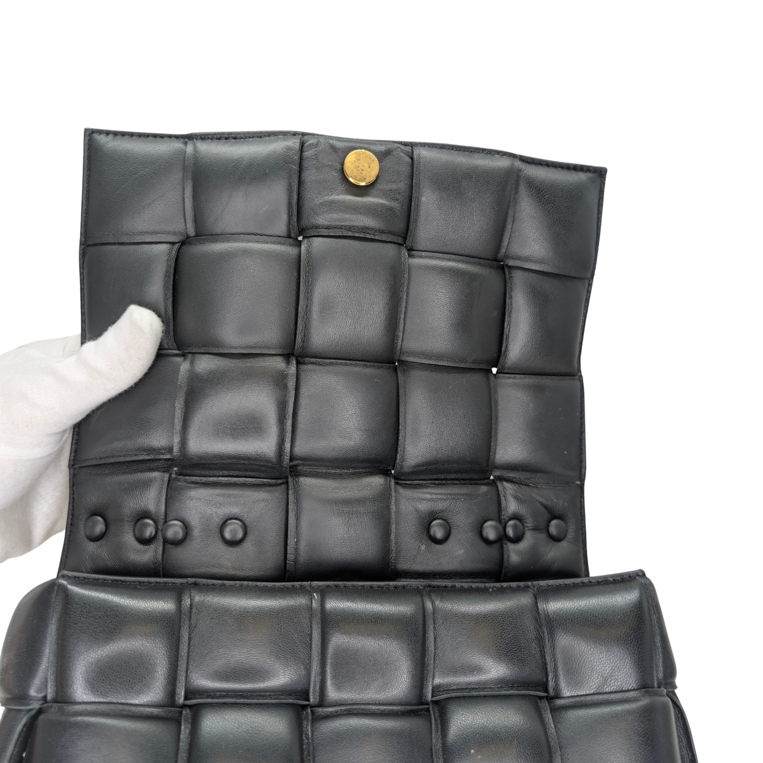 Bottega Veneta Chain Padded Cassette Bag Black