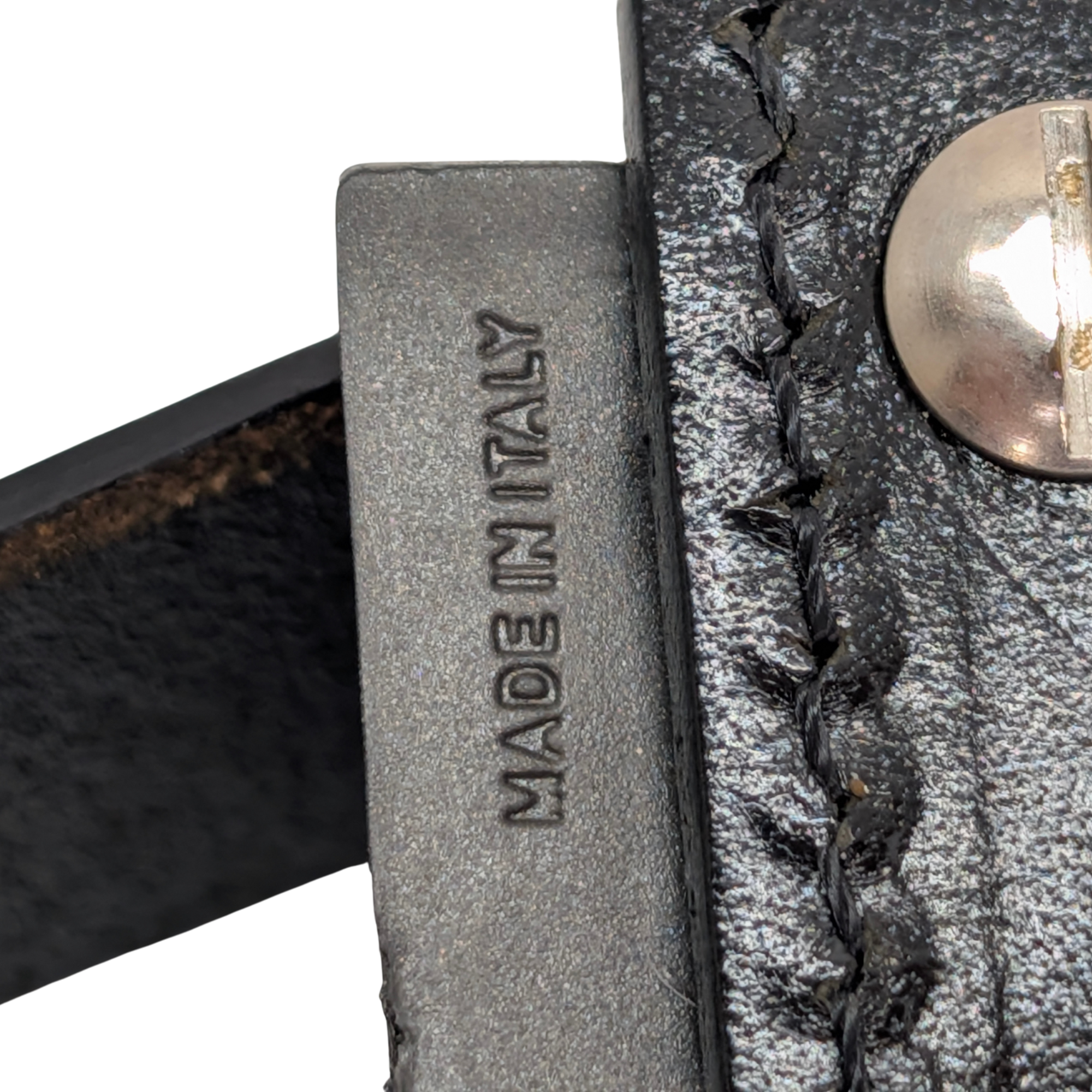 Fendi Rabbit Fur Baguette Handbag Black