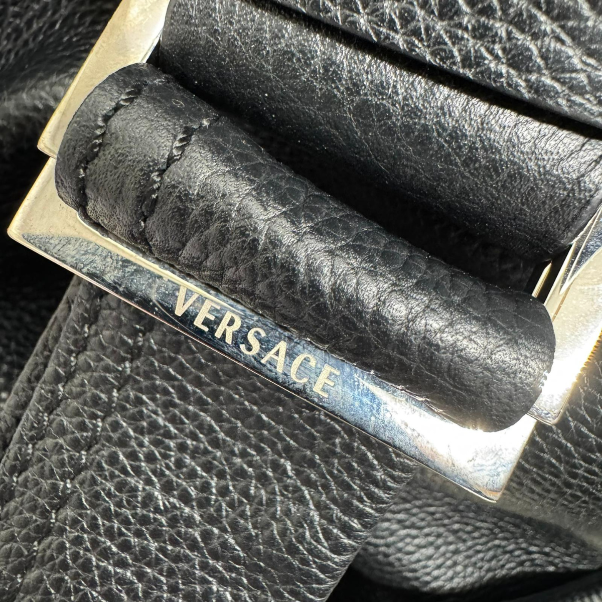 Versace Carry On Large Leather Black