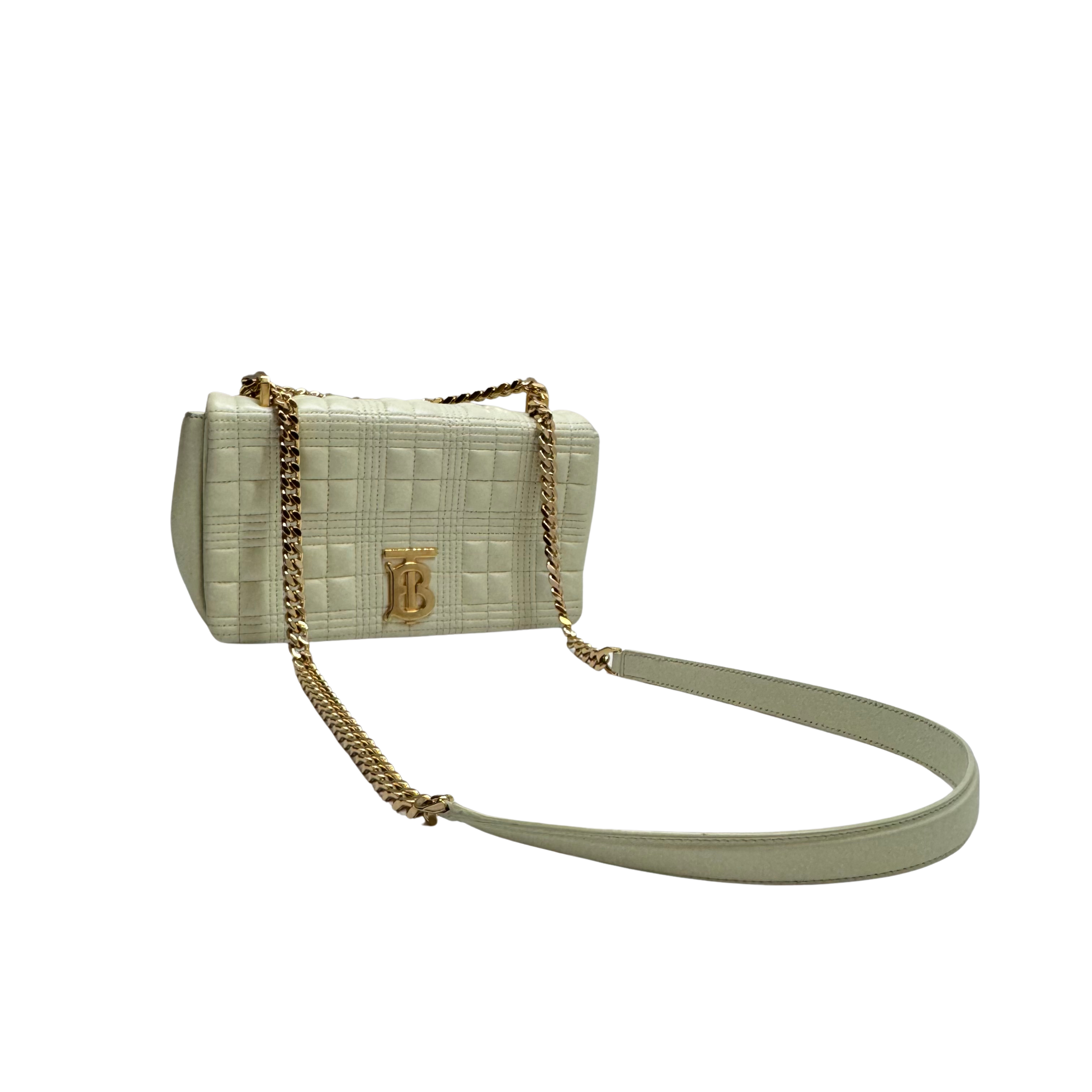 Burberry Lola Crossbody Bag Leather Green