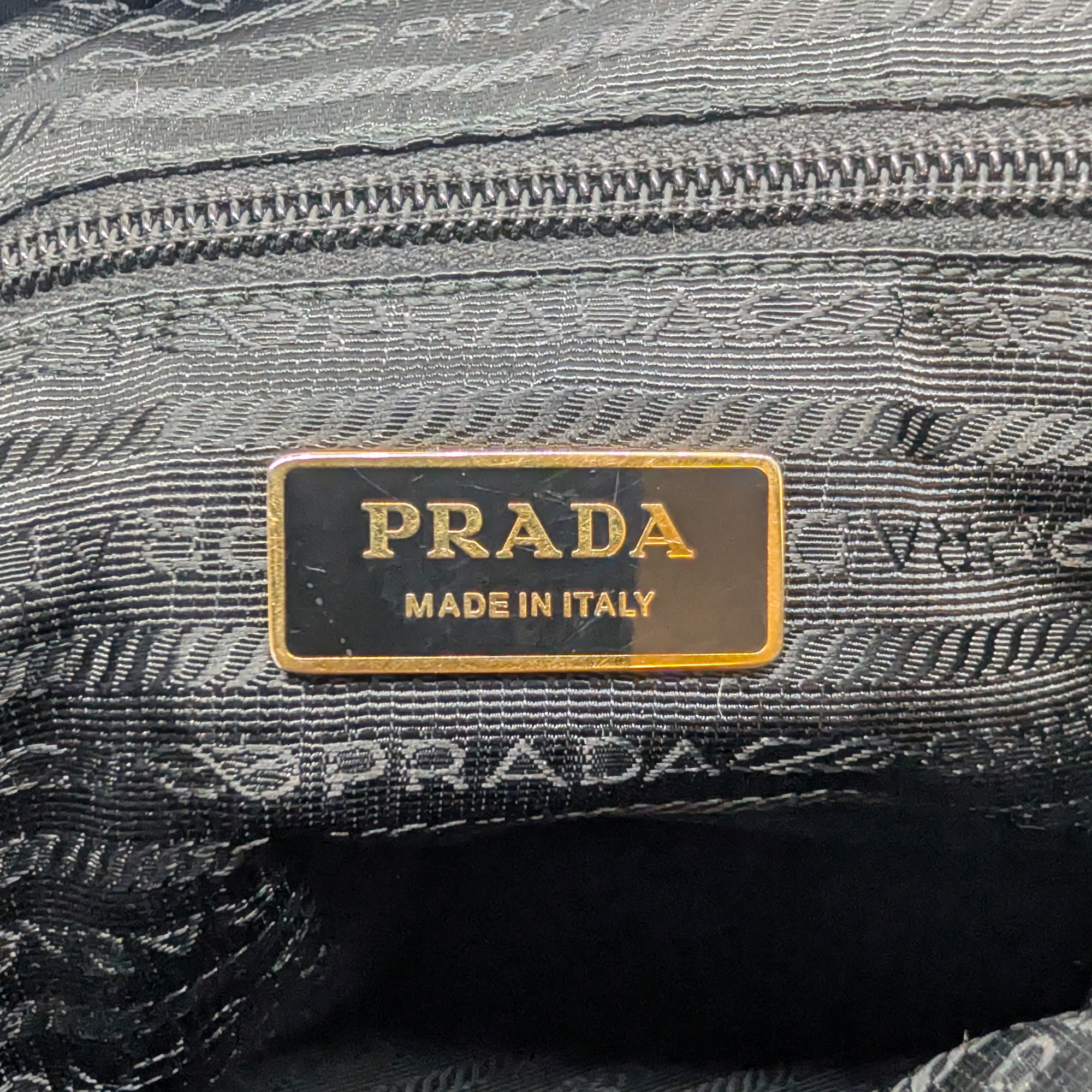 Black Prada Nylon Tessuto Top Handle Crossbody/Shoulder Bag