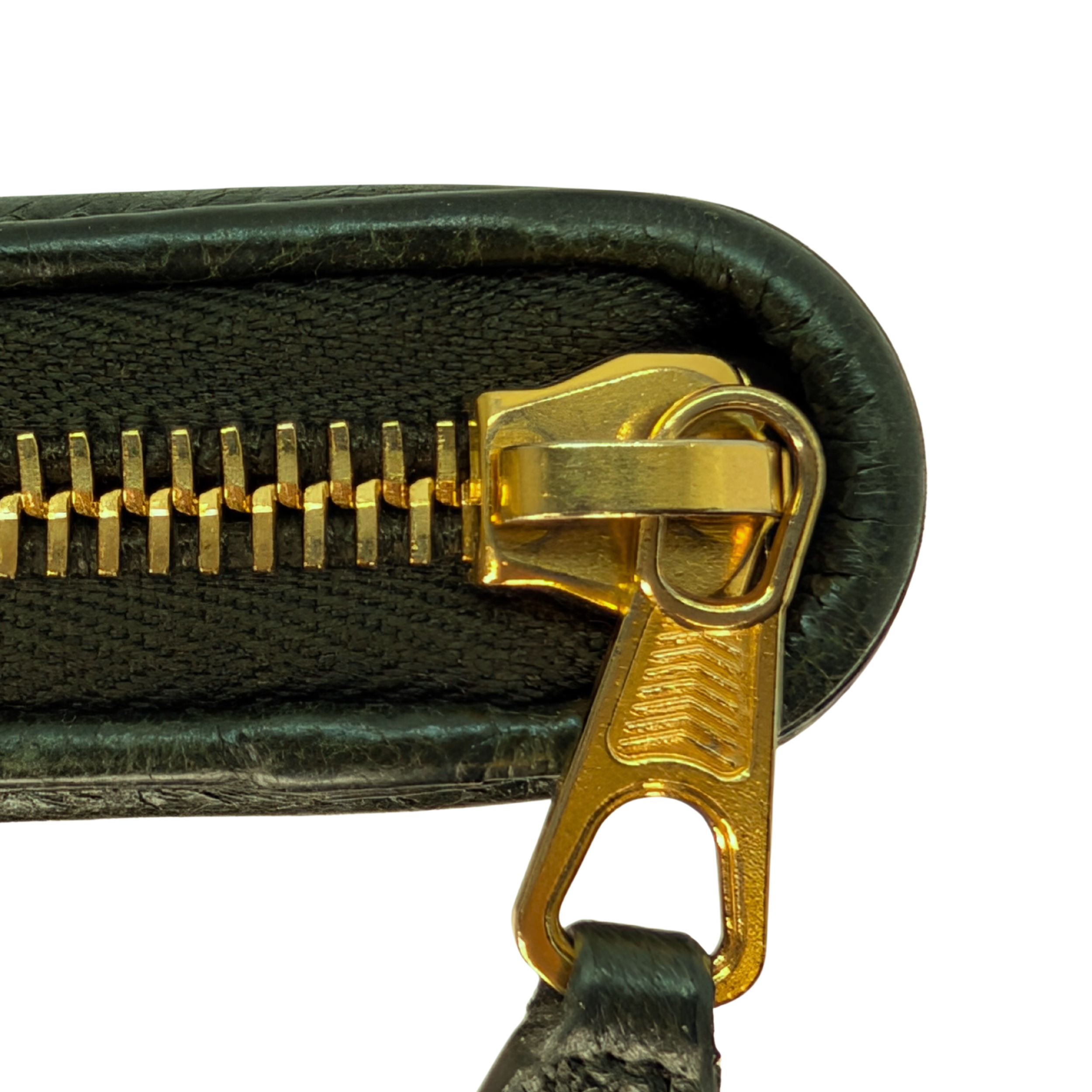 Balenciaga Zip Around Long Wallet Olive Green