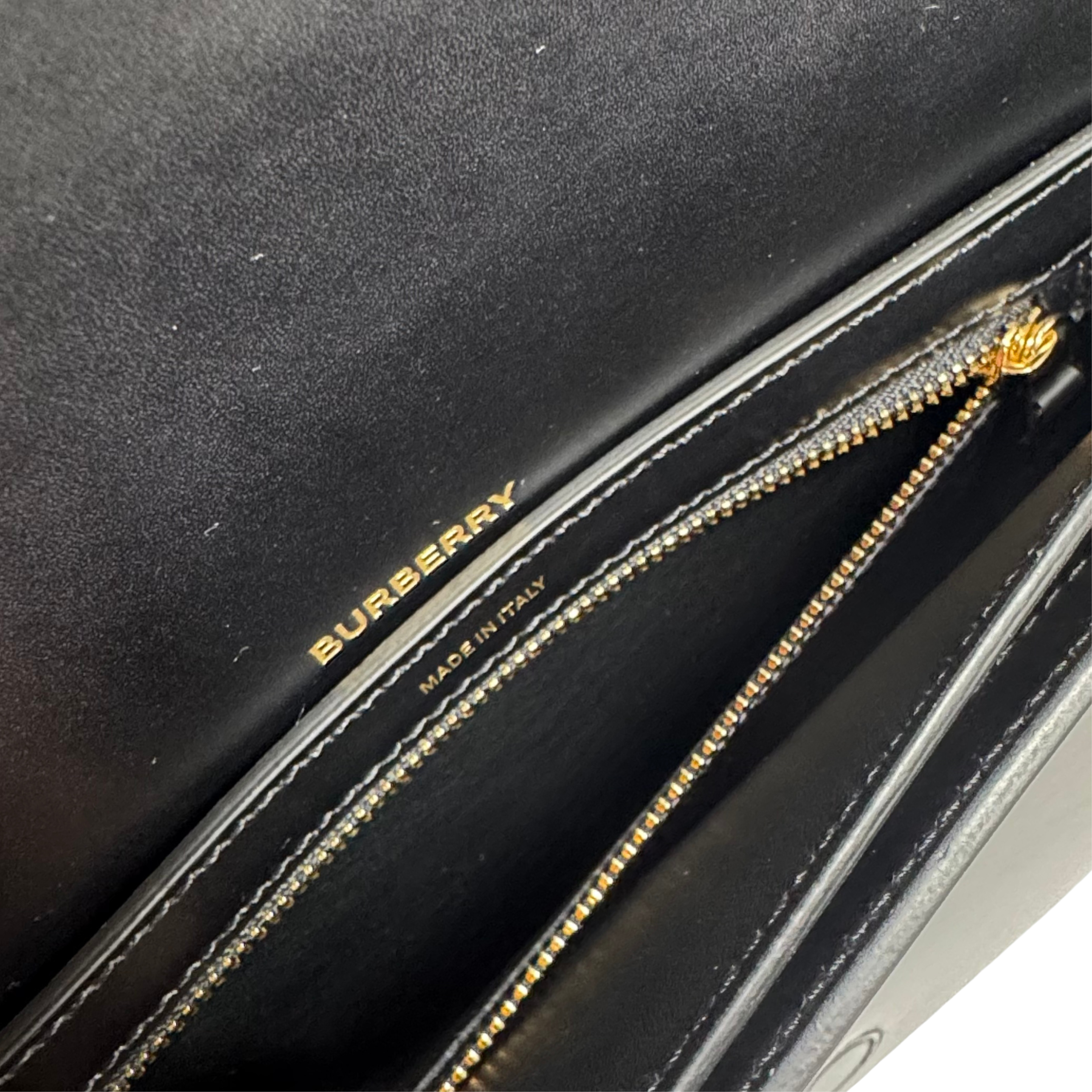 Burberry Small Olympia Handbag Leather Black