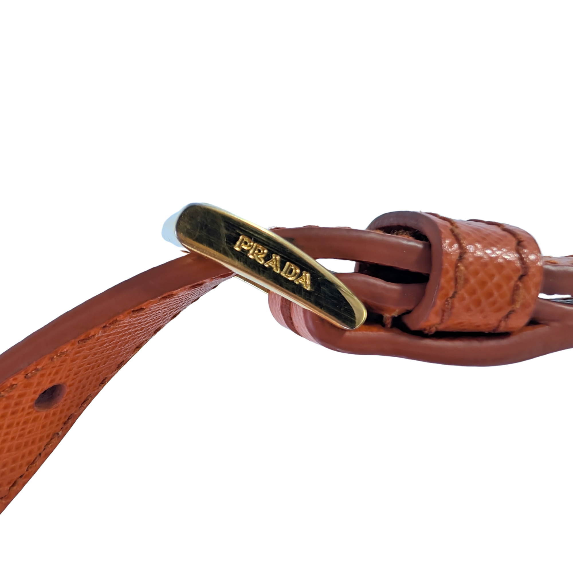 Prada Galleria Handbag Saffiano Leather Orange