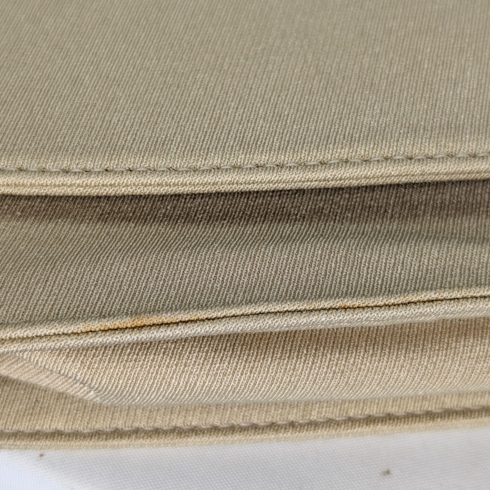 Prada Canvas & Tortoise Shell Shoulder Bag Beige