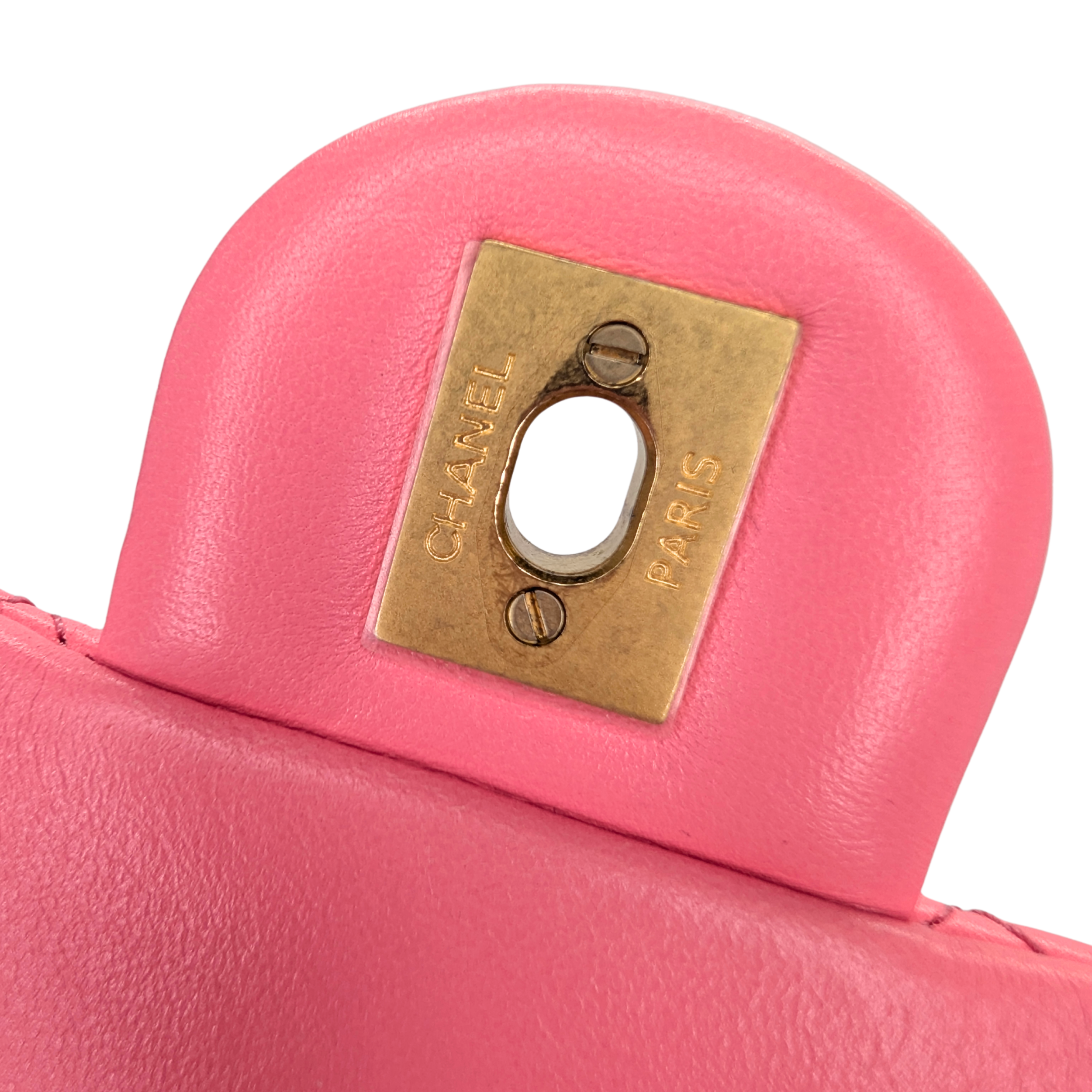 Chanel Pearl Crush Mini Rectangular Lambskin Pink