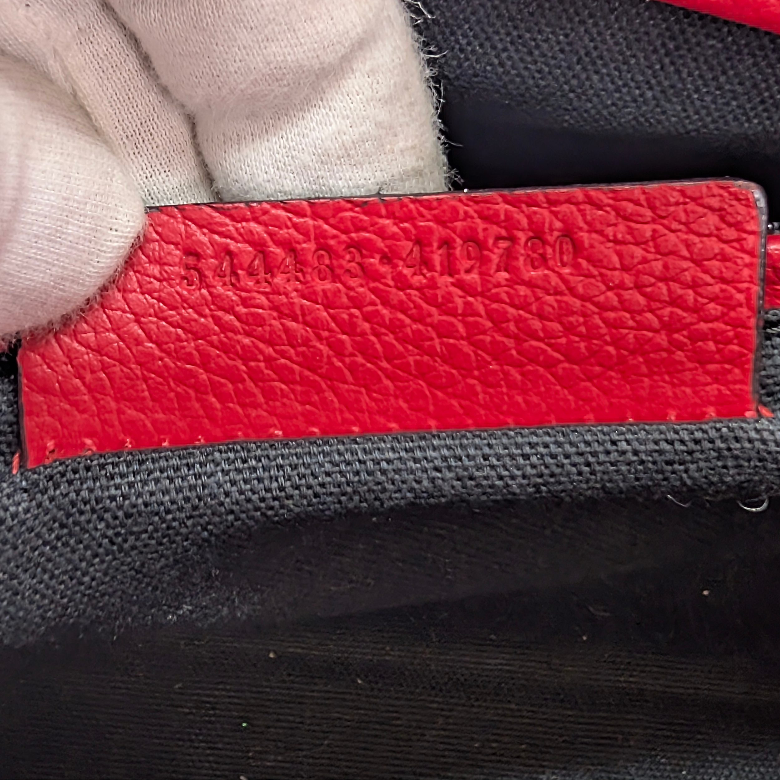 Alexander McQueen Padlock Skull Tote Bag Red