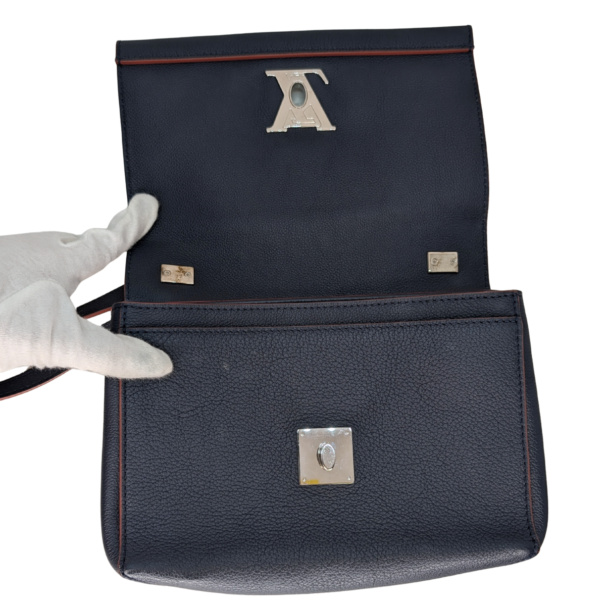 Louis Vuitton Lockme II BB Navy Blue Bag