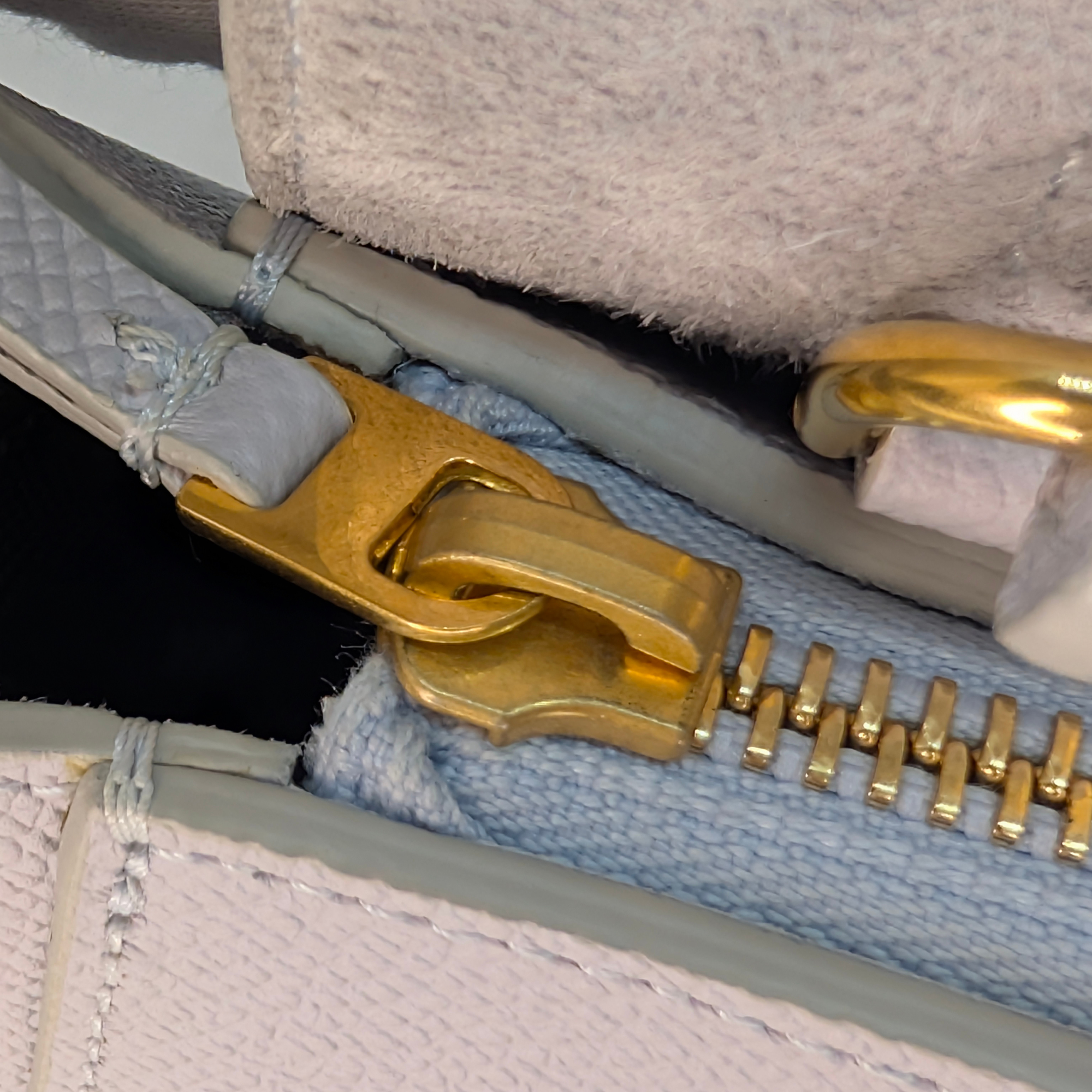 Celine Nano Grained Calfskin Belt Bag Pearl Blue