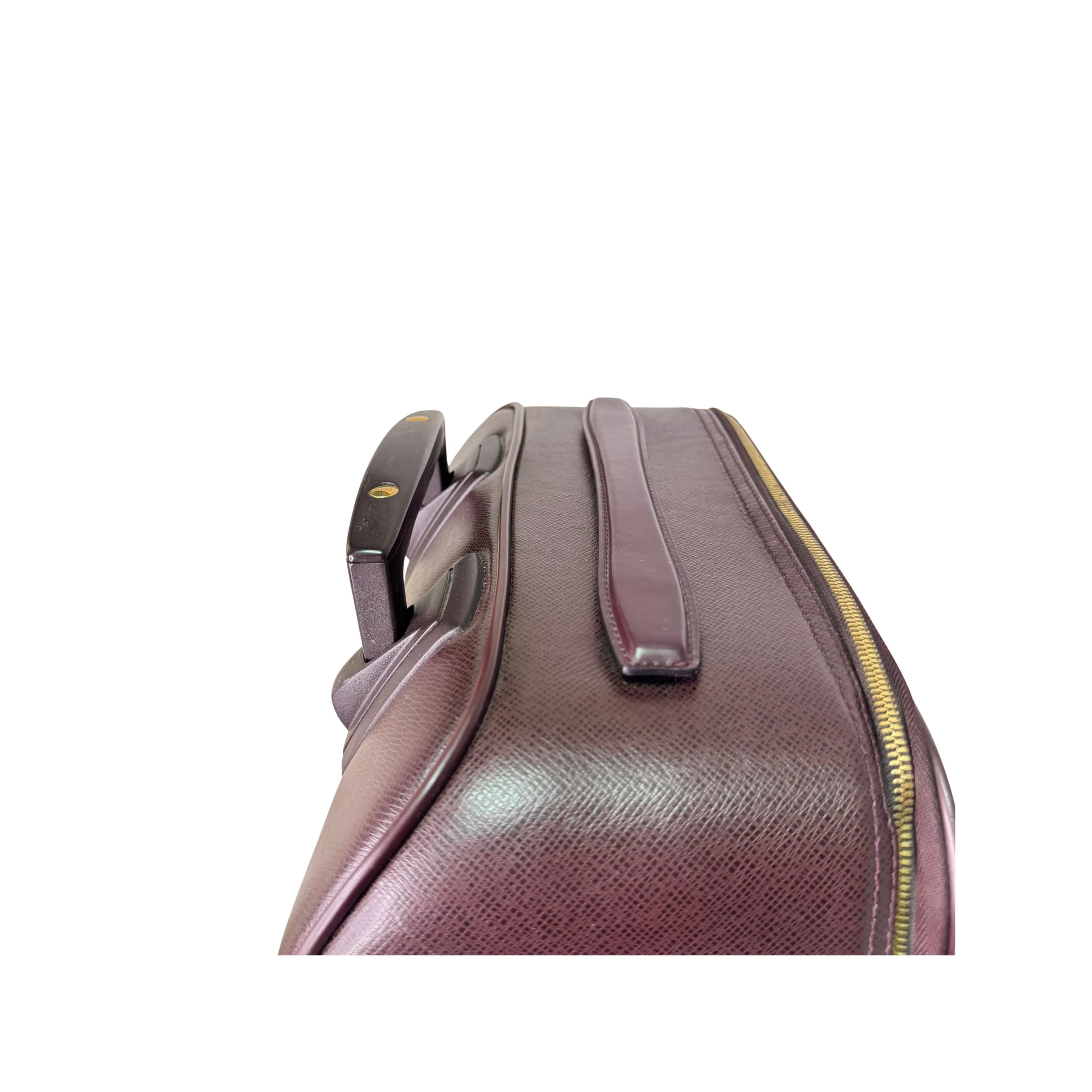 Louis Vuitton Pegase 45 Luggage Bag Leather Burgundy