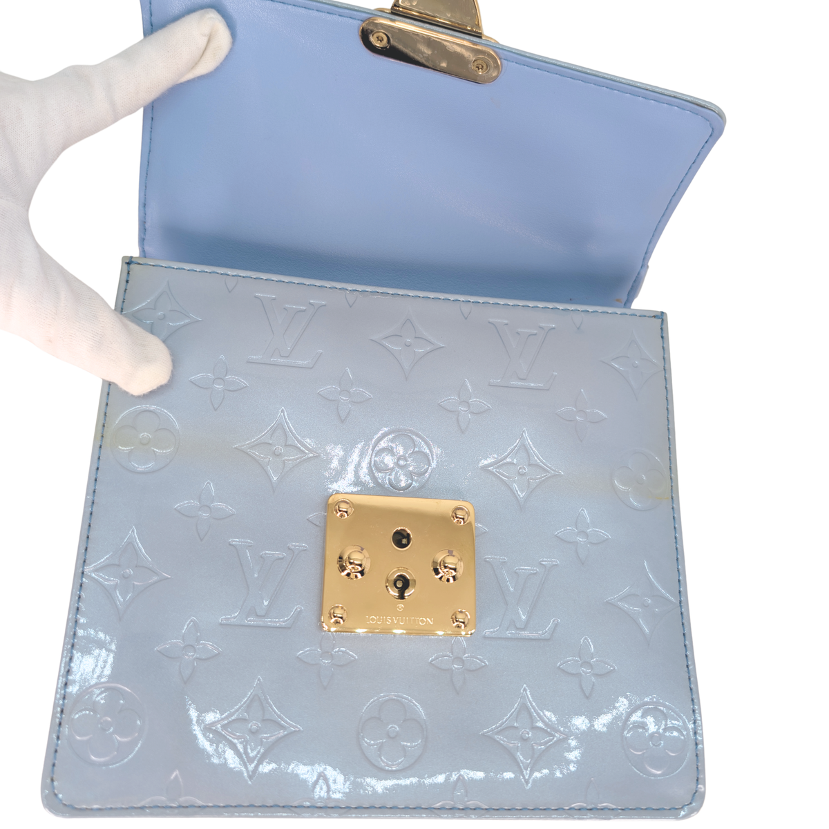 Louis Vuitton Vernis Spring Street Bag Blue