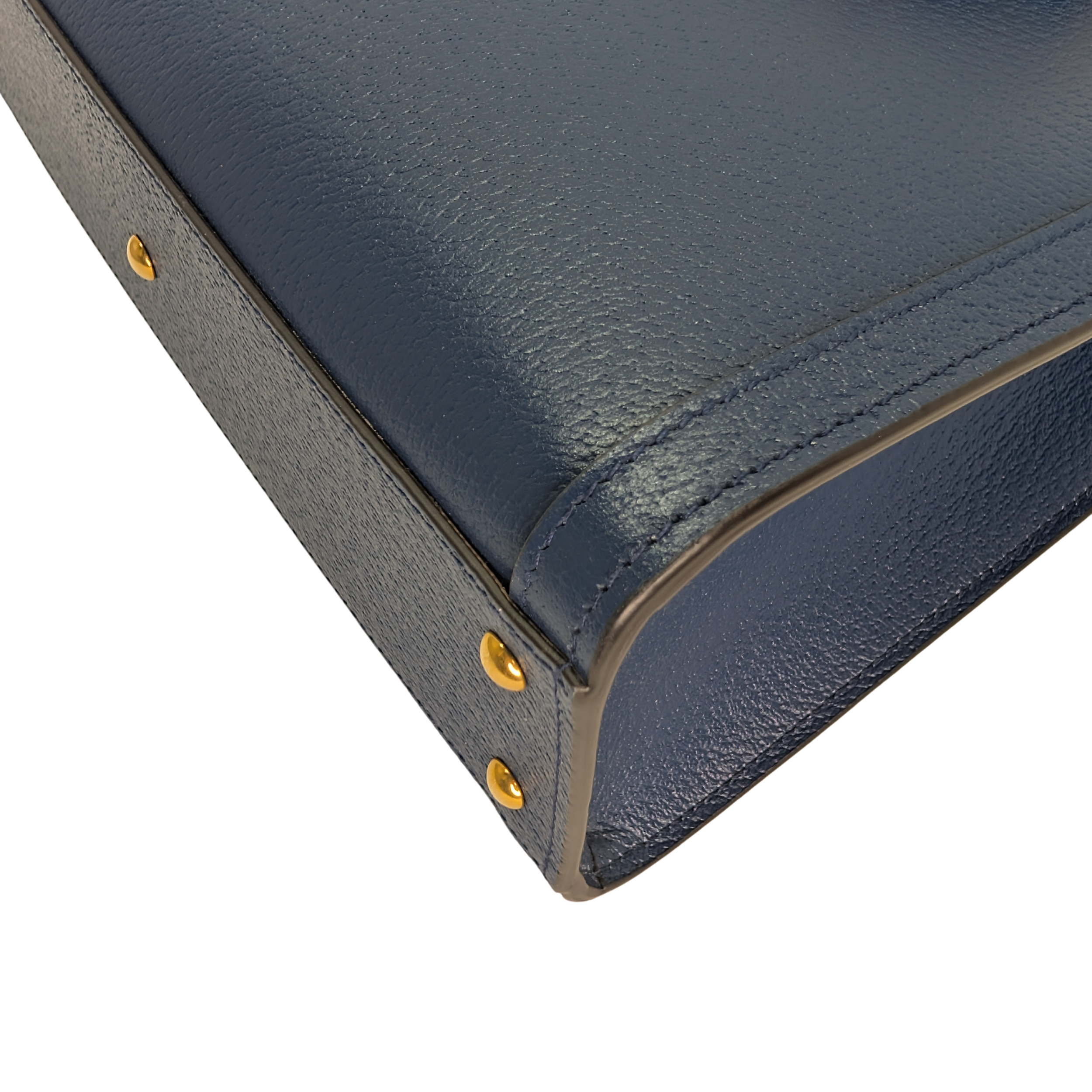 Gucci Calfskin Small Diana Tote Royal Crop Blue Bag