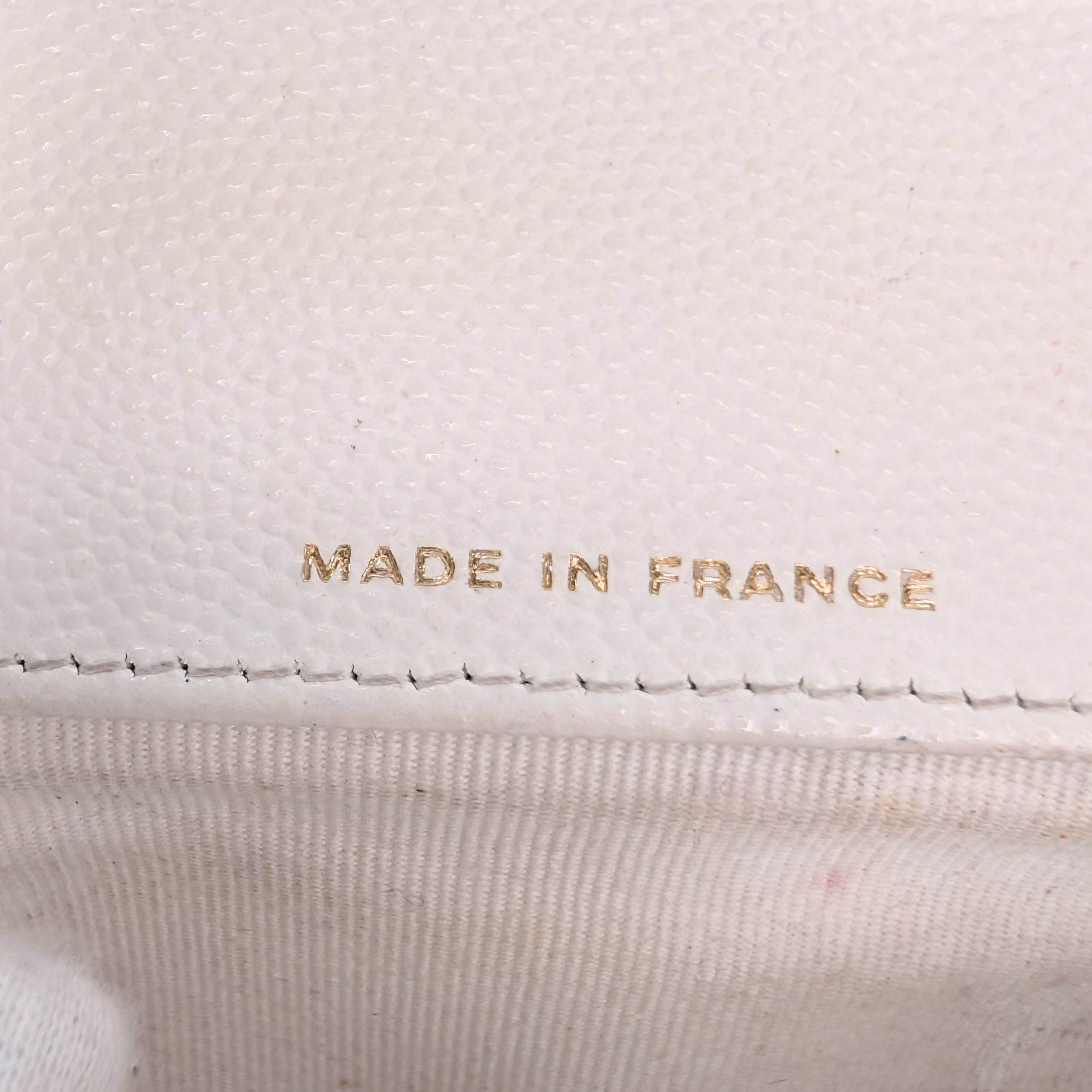 Chanel Sunglasses Quilted Caviar Sunglasses Case Bag White