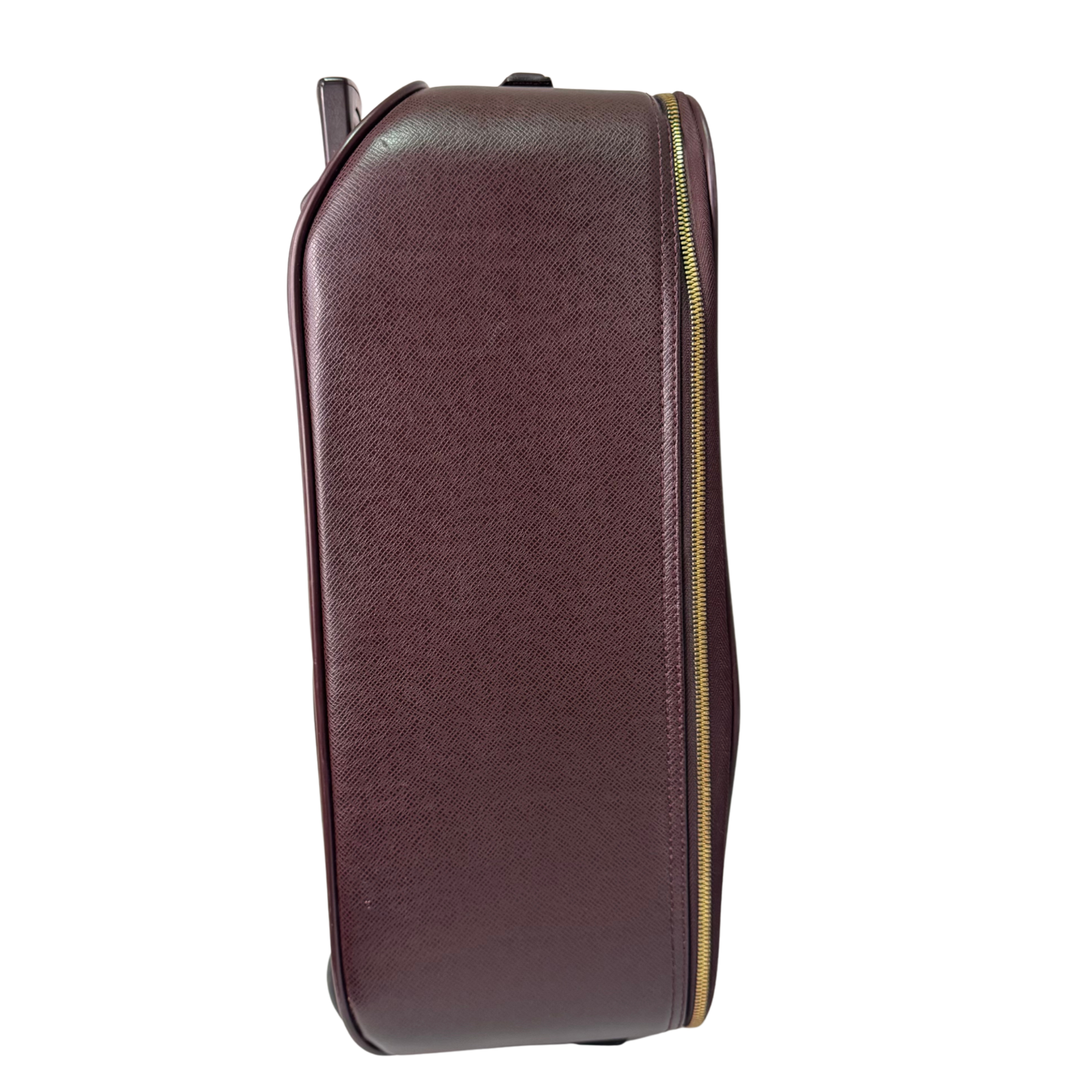 Louis Vuitton Pegase 45 Luggage Bag Leather Burgundy