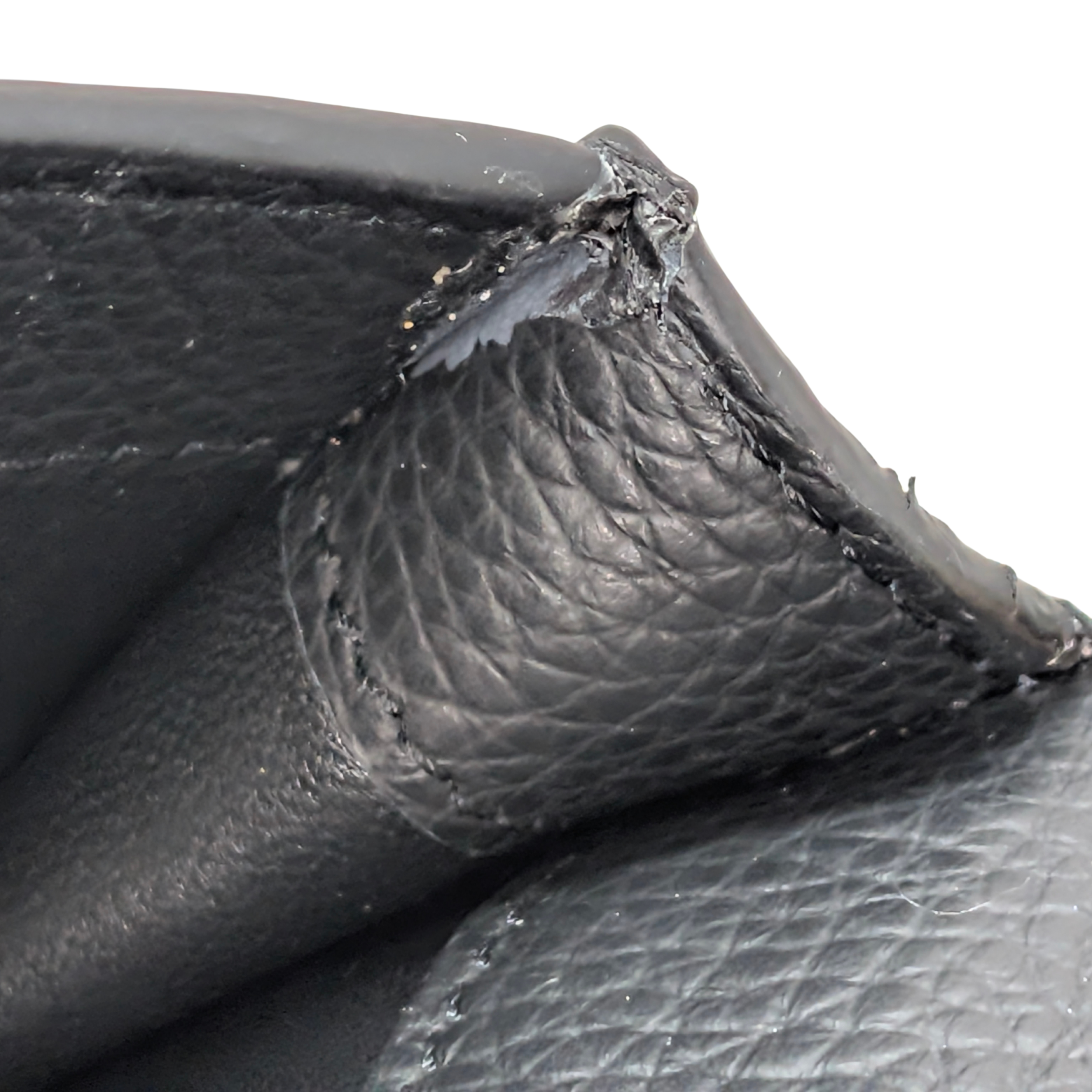 Chloé Alphabet chain Clutch Bag Leather Black