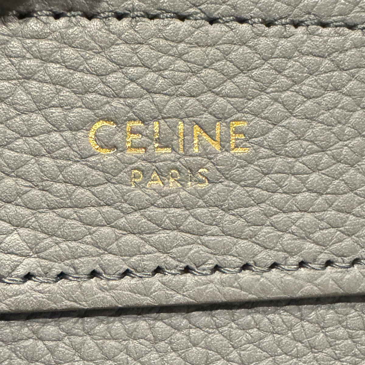 Celine Nano Luggage Tote Bag Dark Grey Kohl