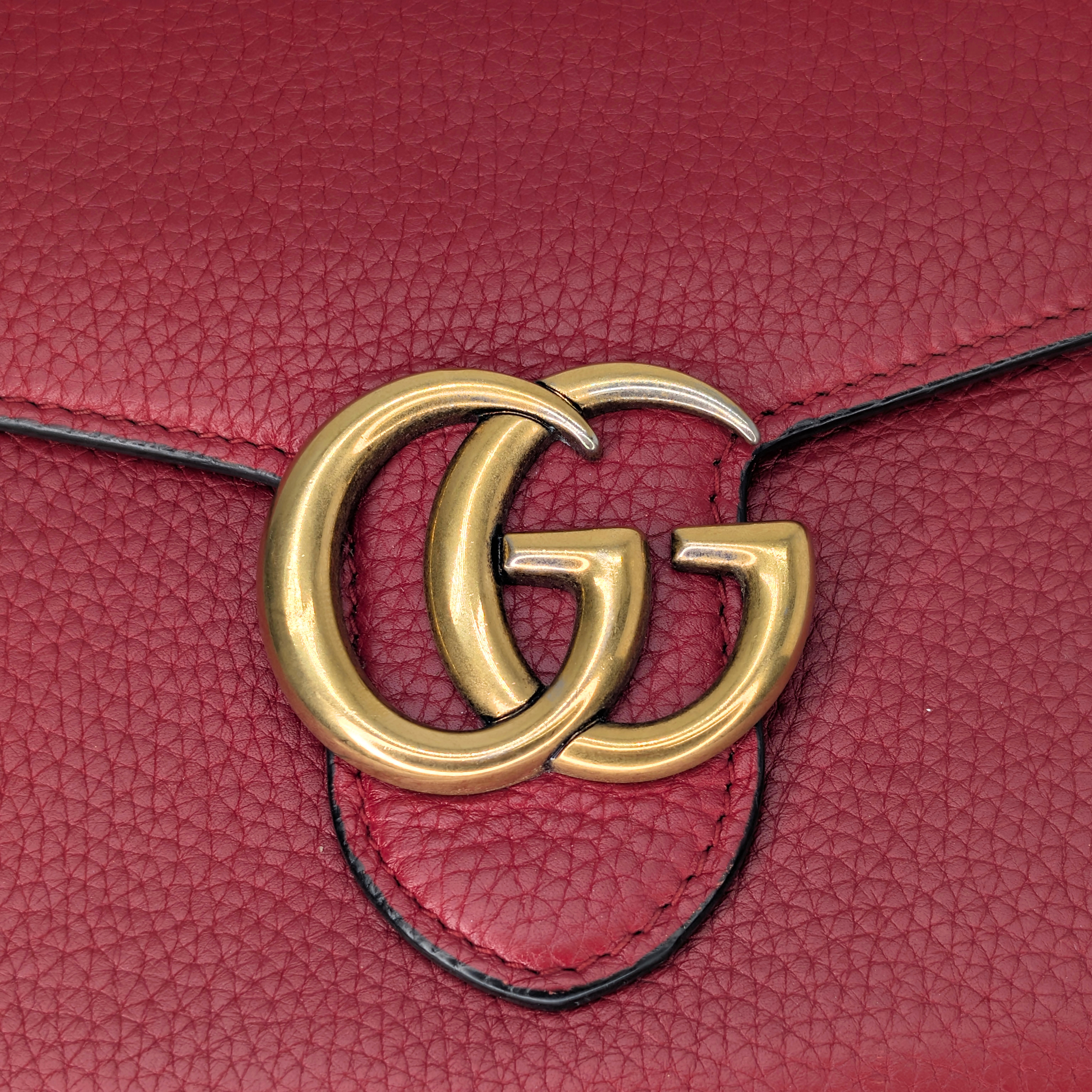 Gucci GG Marmont Wallet On Chain Red