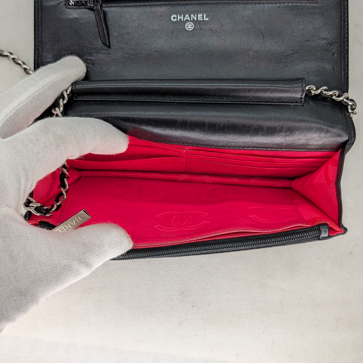 Chanel Wallet on Chain WOC Cambon Black