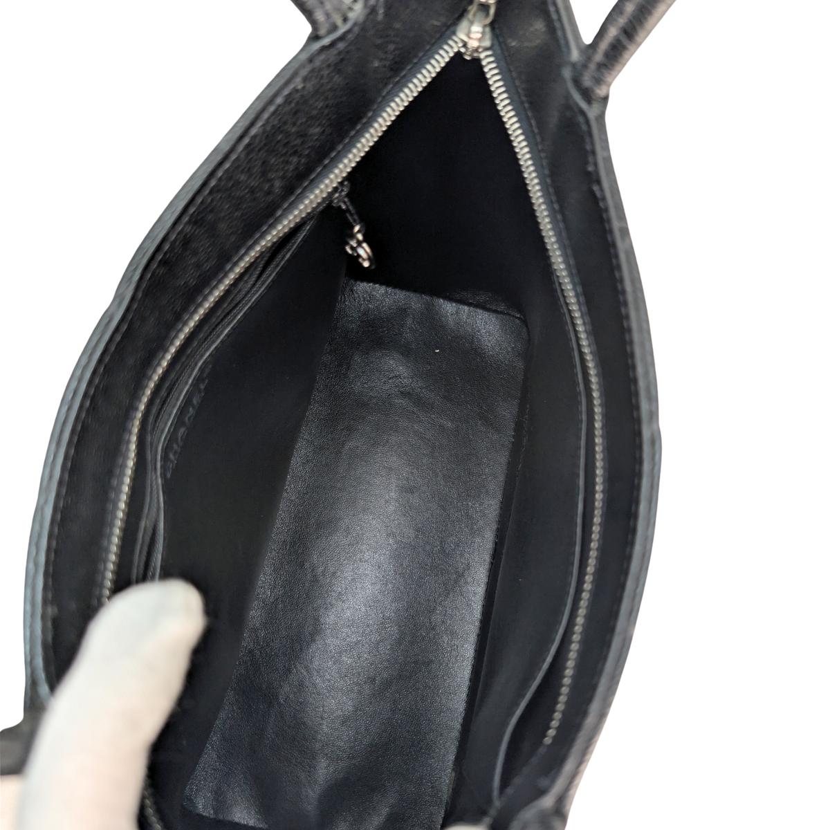 Chanel Medallion Tote Bag Caviar Black
