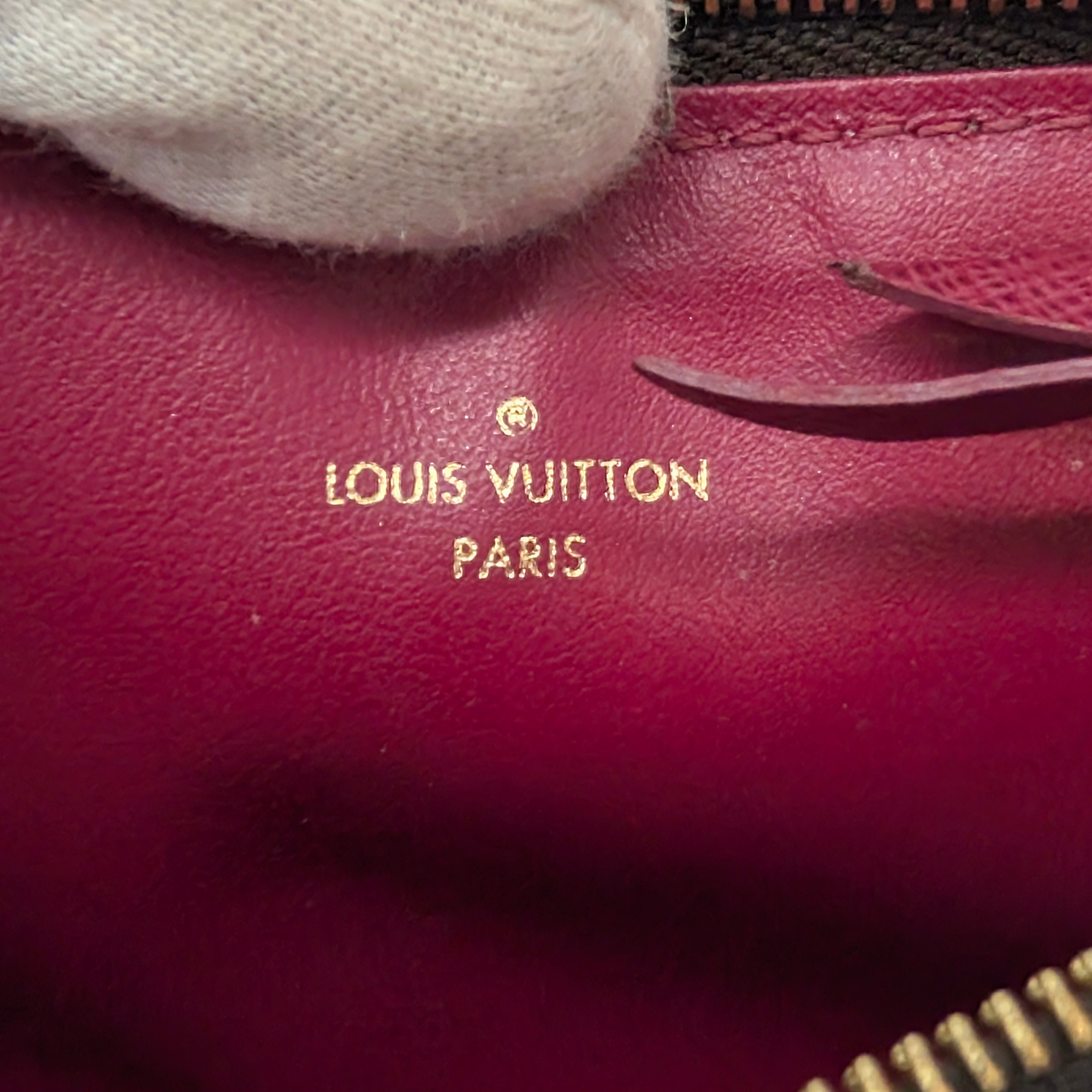 Louis Vuitton Félicie Pochette Clutch Bag Brown