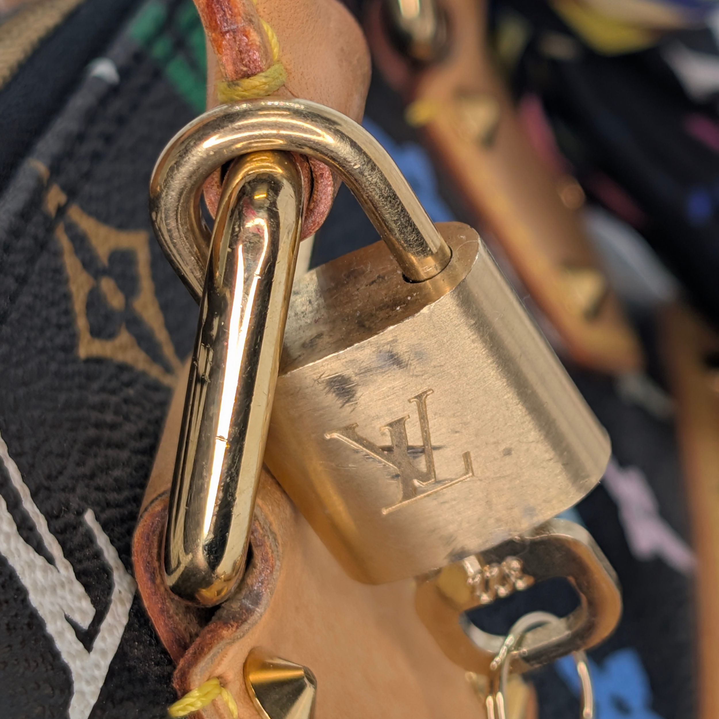 Louis Vuitton Takashi Murakami Alma PM Bag Black Monogram Multicolore