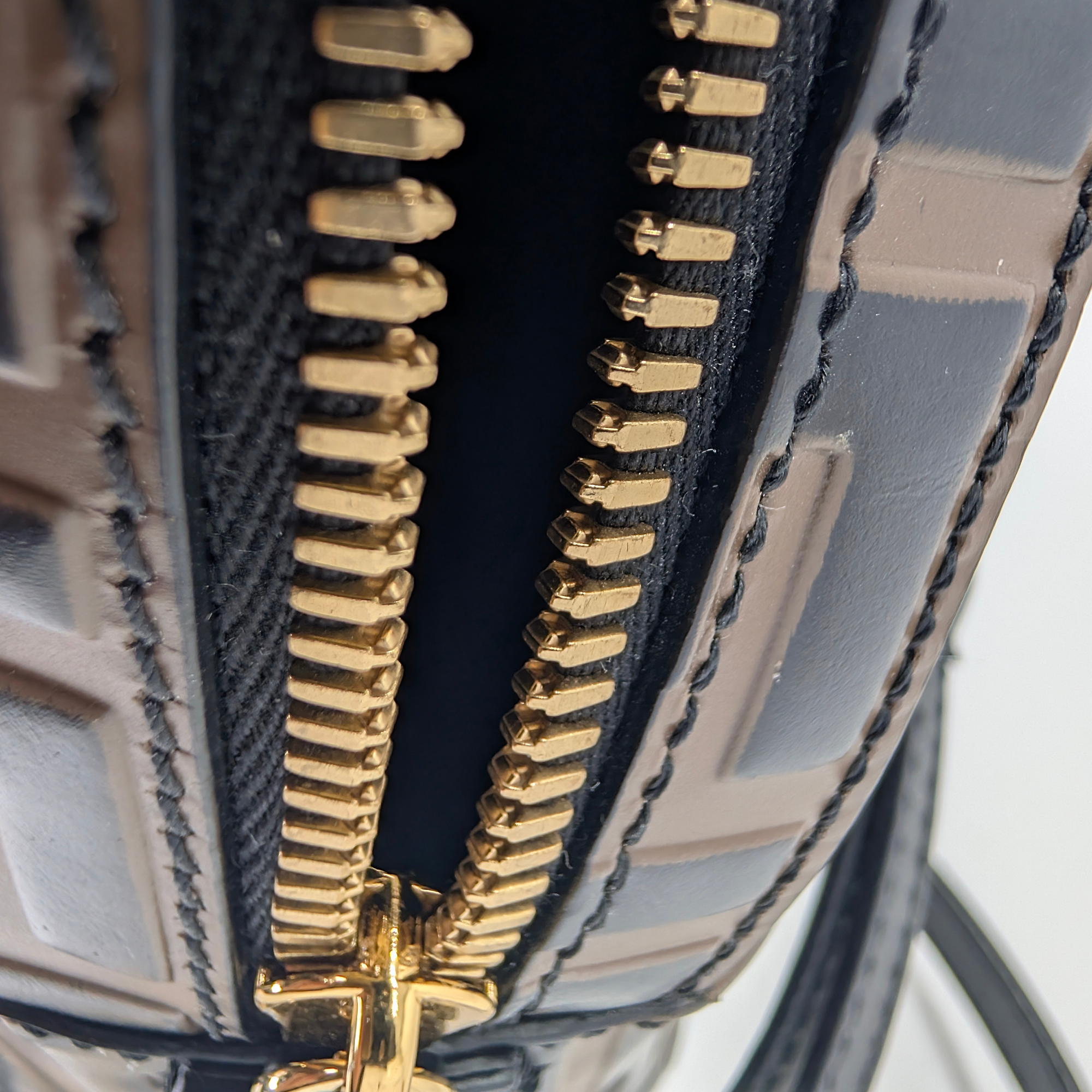 Fendi Zucca Pattern Mini FF Backpack Brown