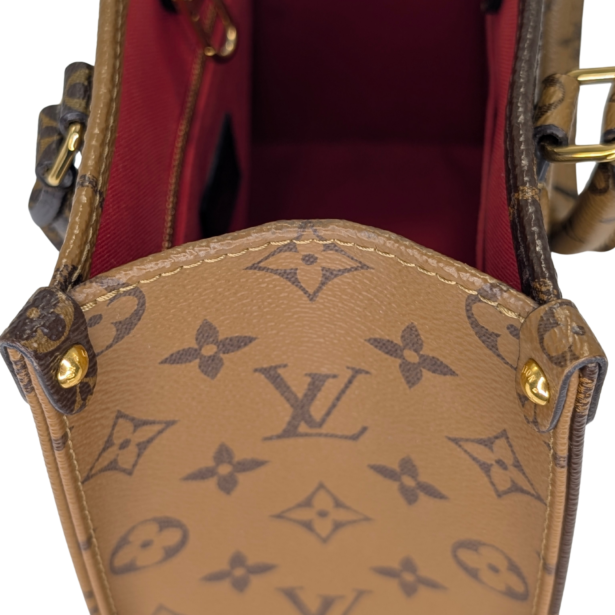 Louis Vuitton OnTheGo PM Monogram Handbag Brown