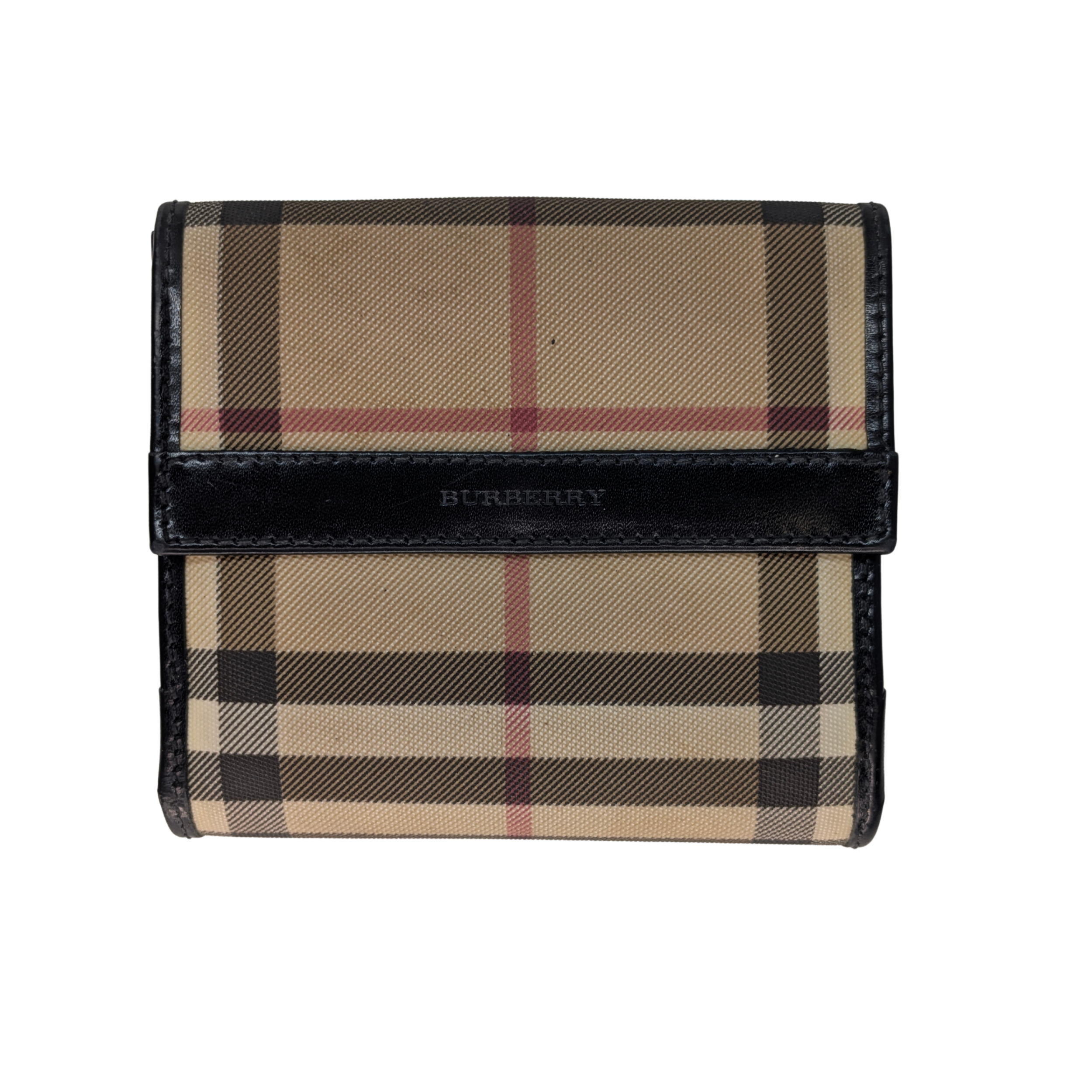 Burberry Mini Bowler Check Bag with wallet