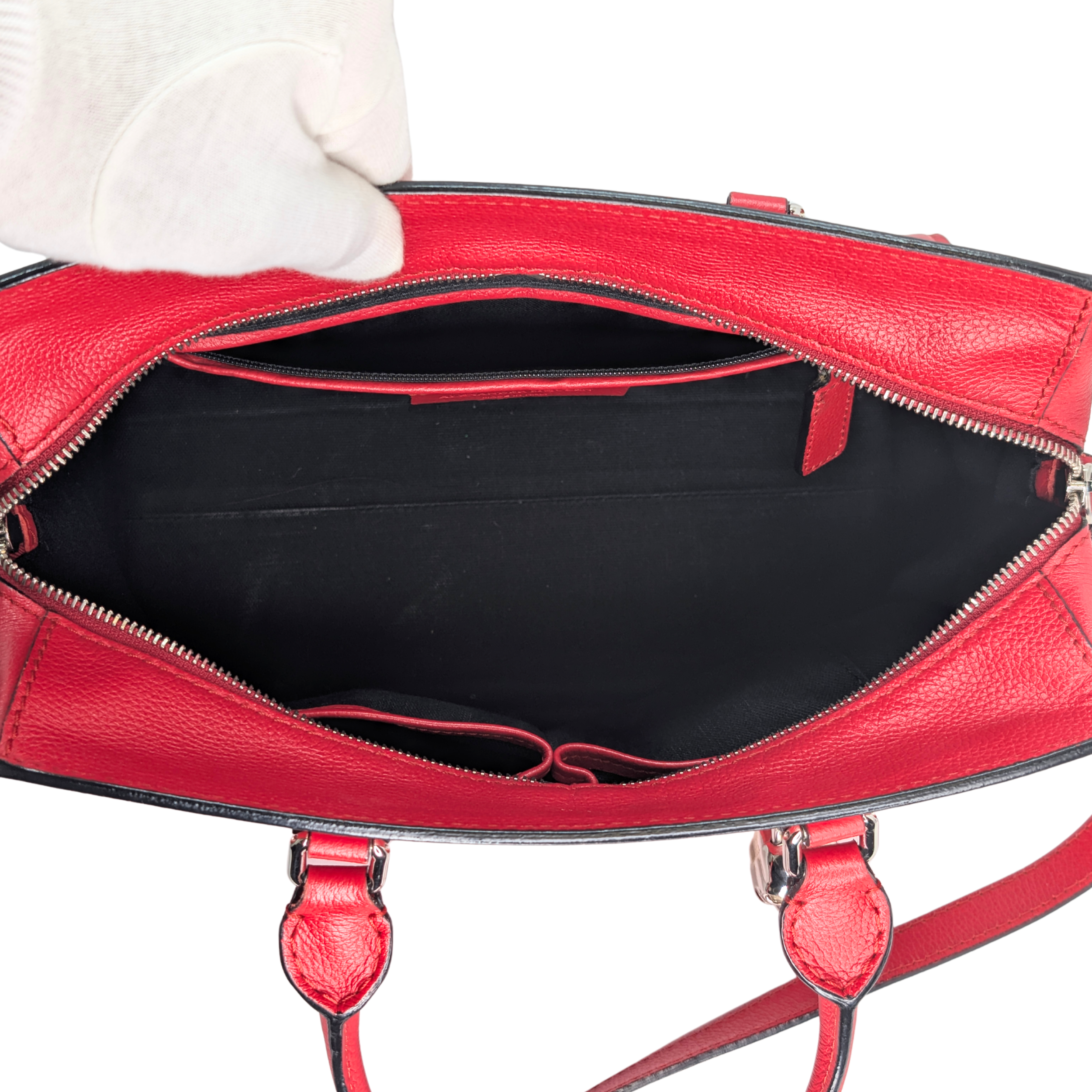 Alexander McQueen Padlock Skull Tote Bag Red