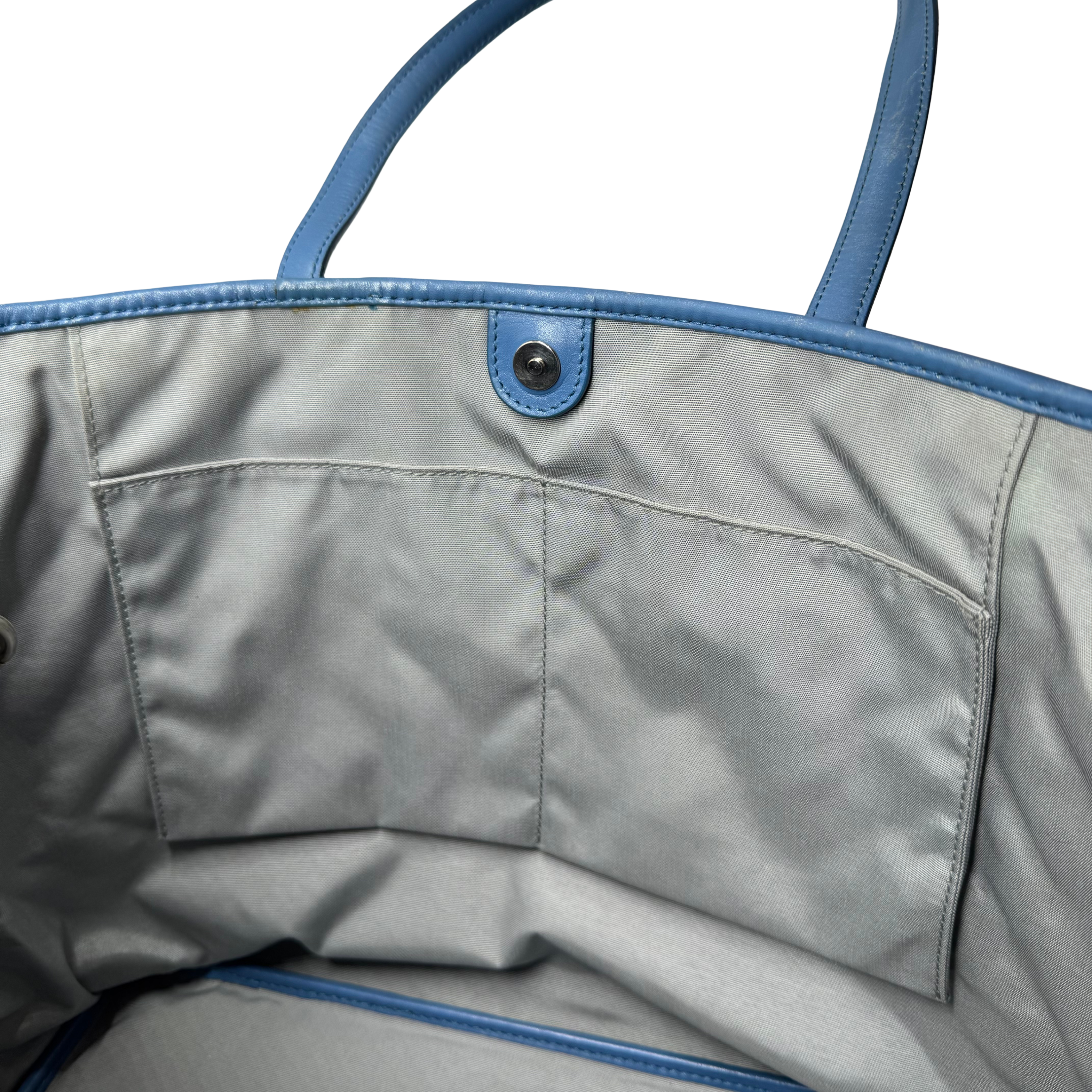 Dior Cannage Medium Panarea Tote Canvas Cobalt Blue