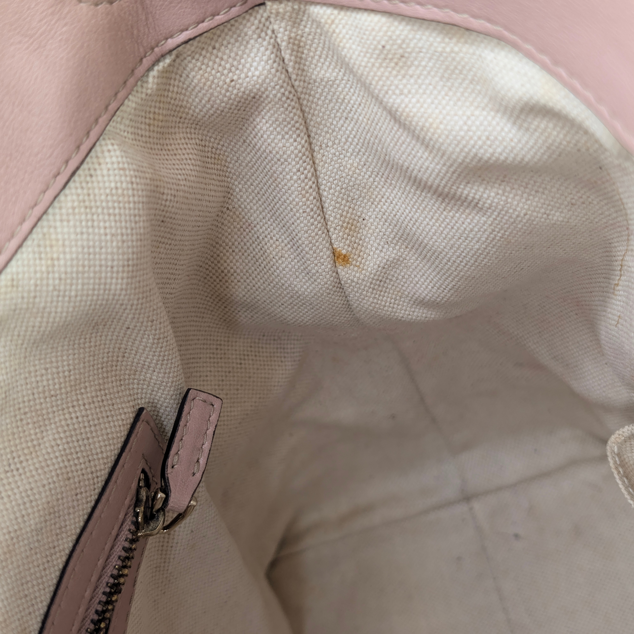 Gucci Guccissima Medium Bree Foldover Tote Soft Pink