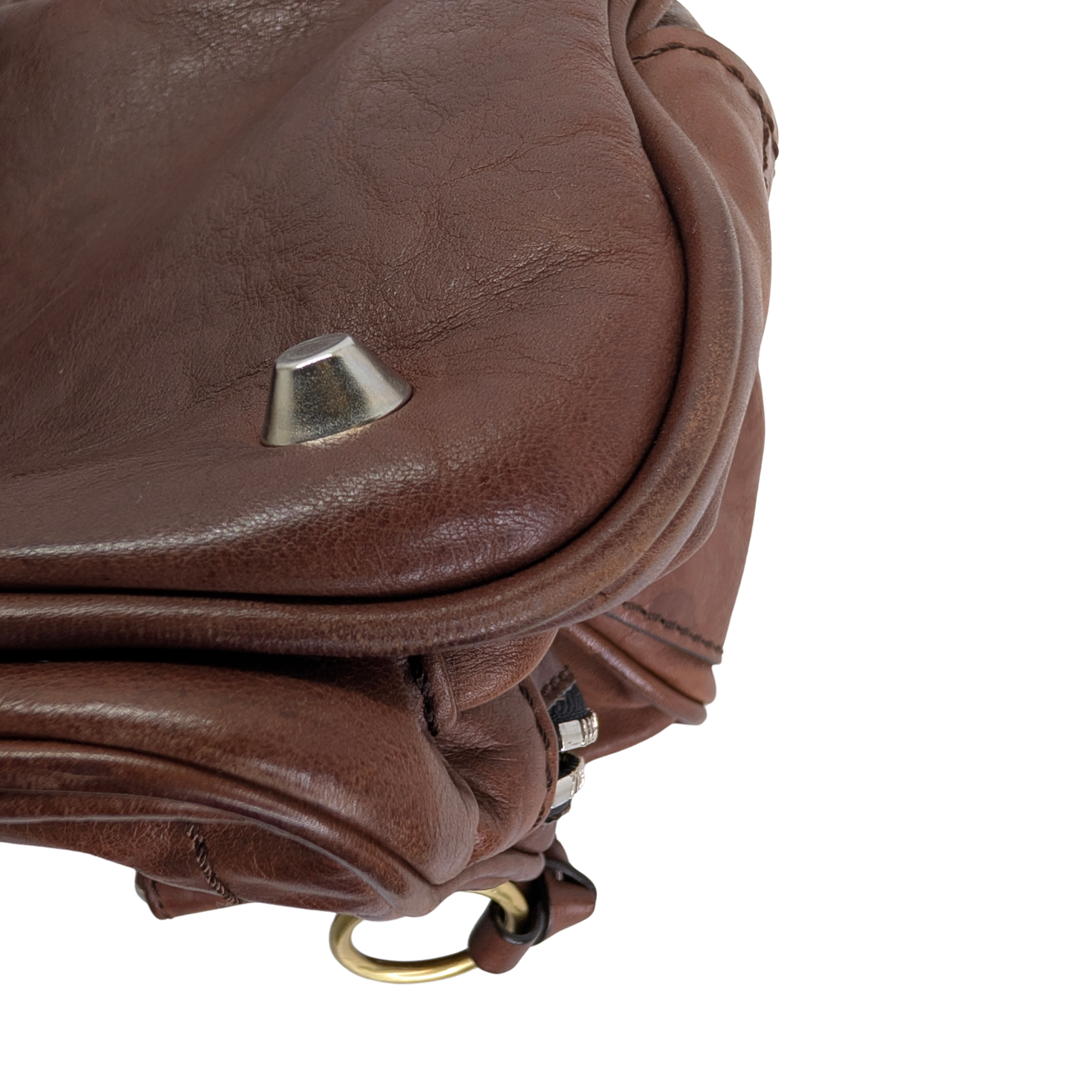 Chloe Betty Leather Handbag Brown