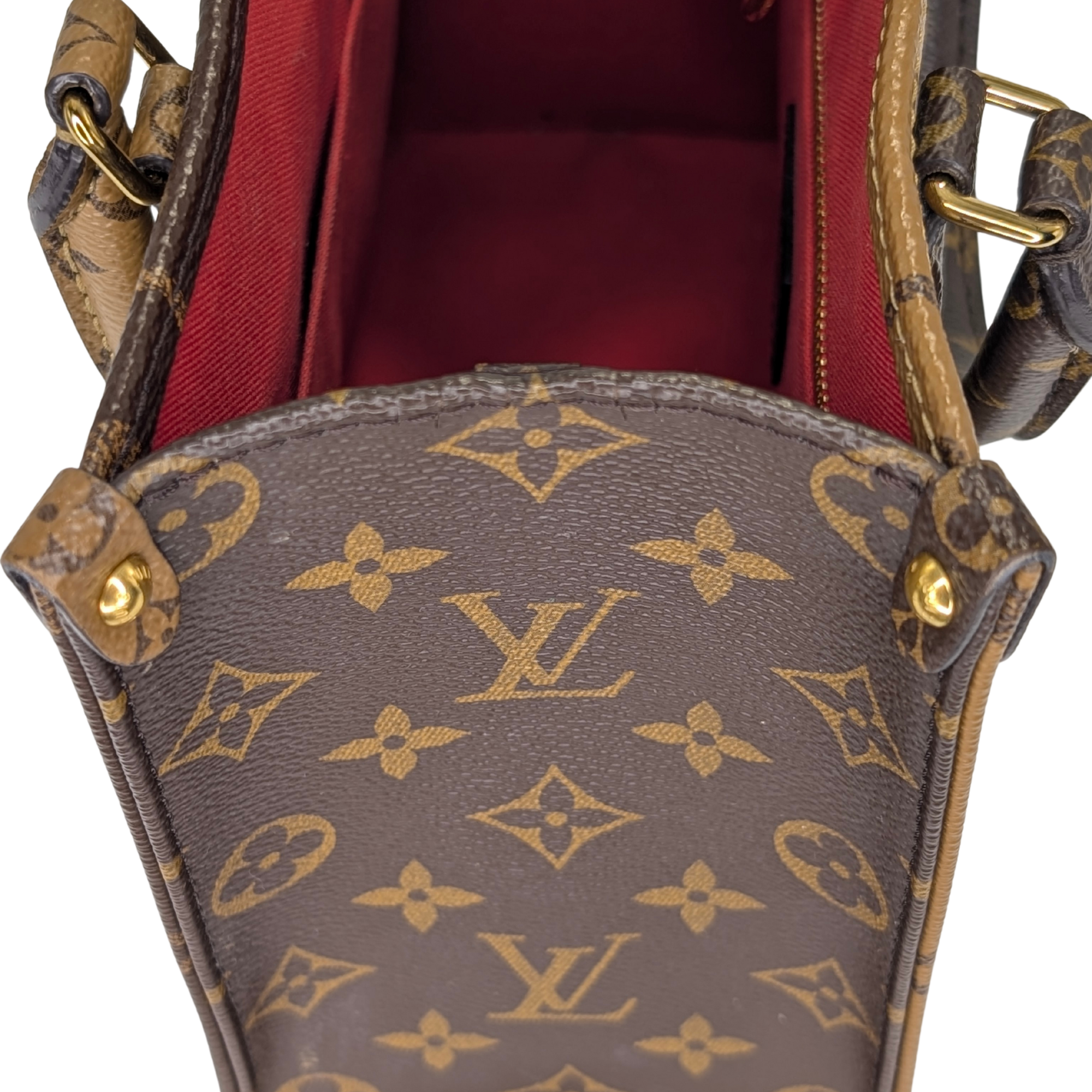 Louis Vuitton OnTheGo PM Monogram Handbag Brown