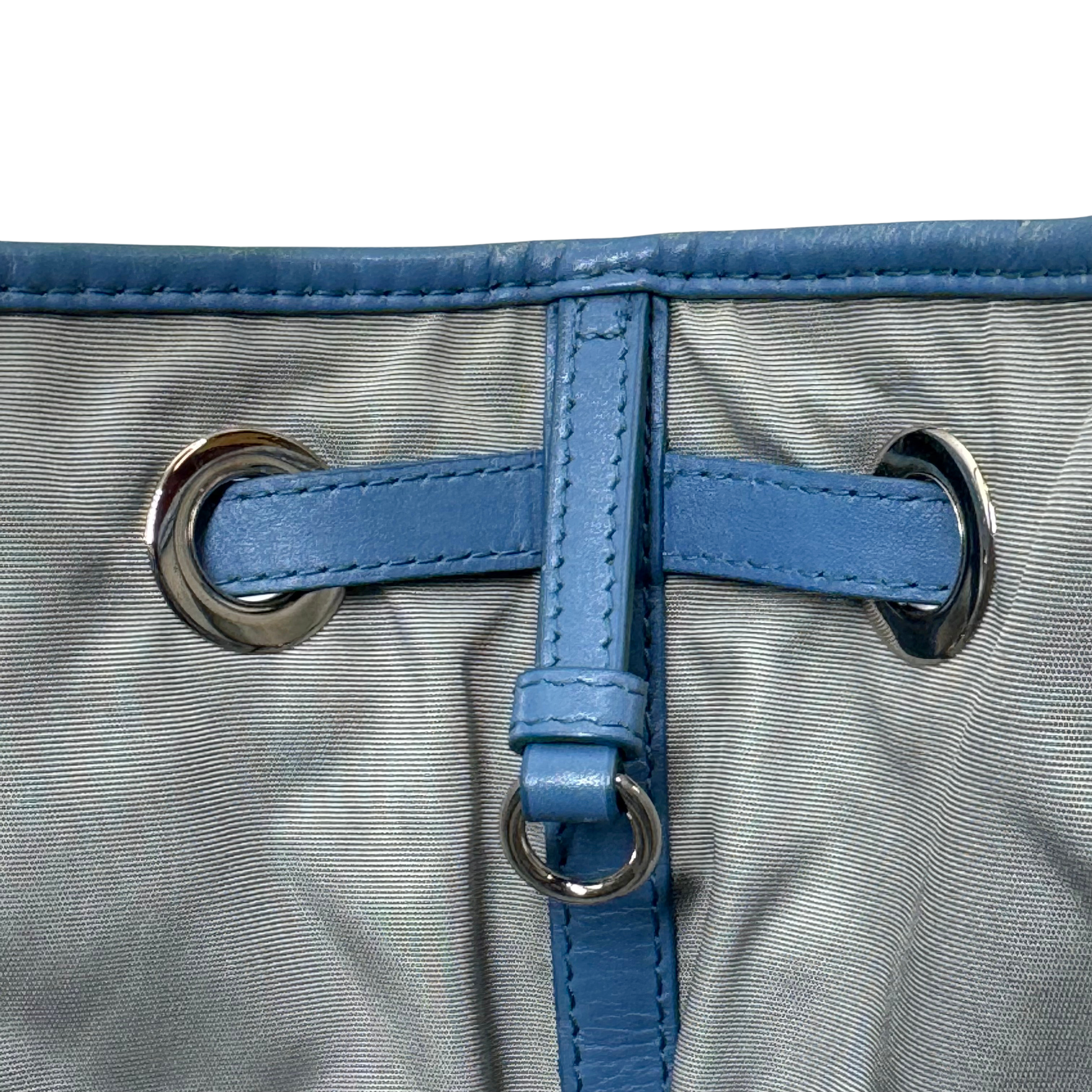 Dior Cannage Medium Panarea Tote Canvas Cobalt Blue