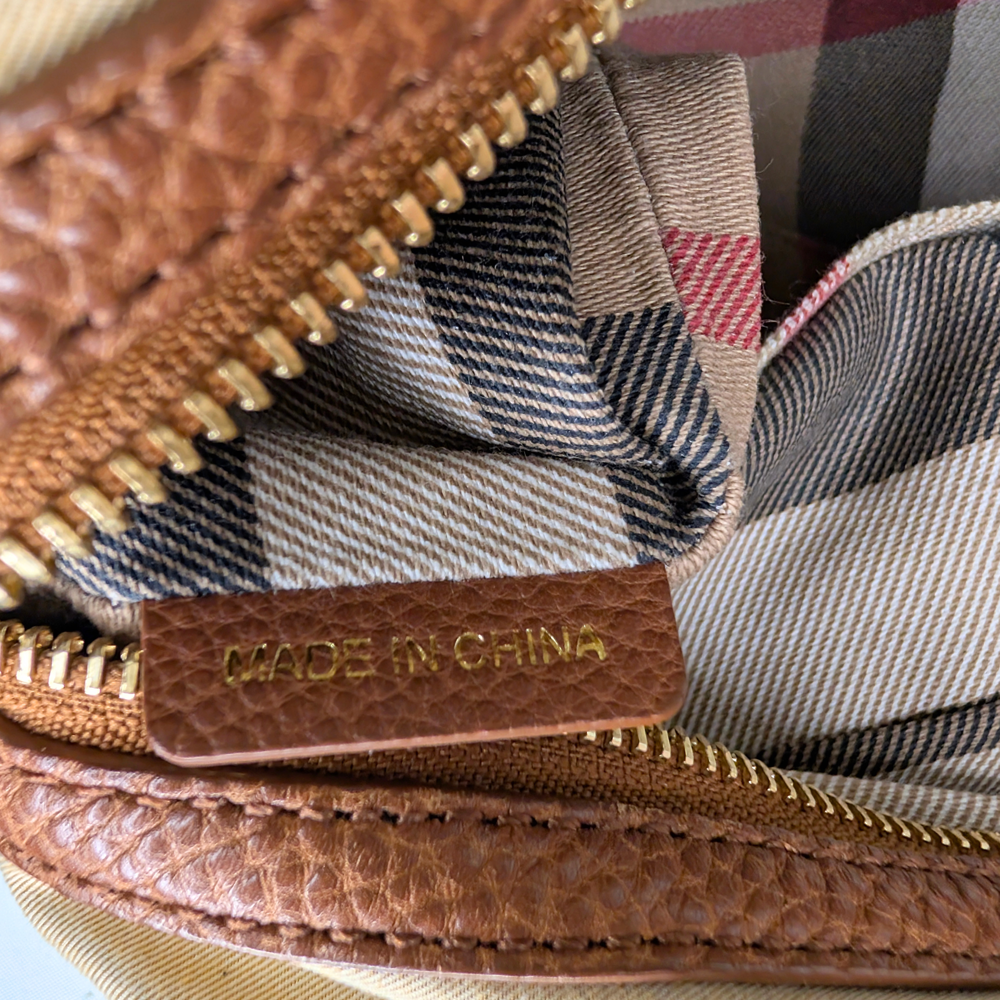 Burberry Embroidered Canvas X Leather Bowling Shoulder Bag