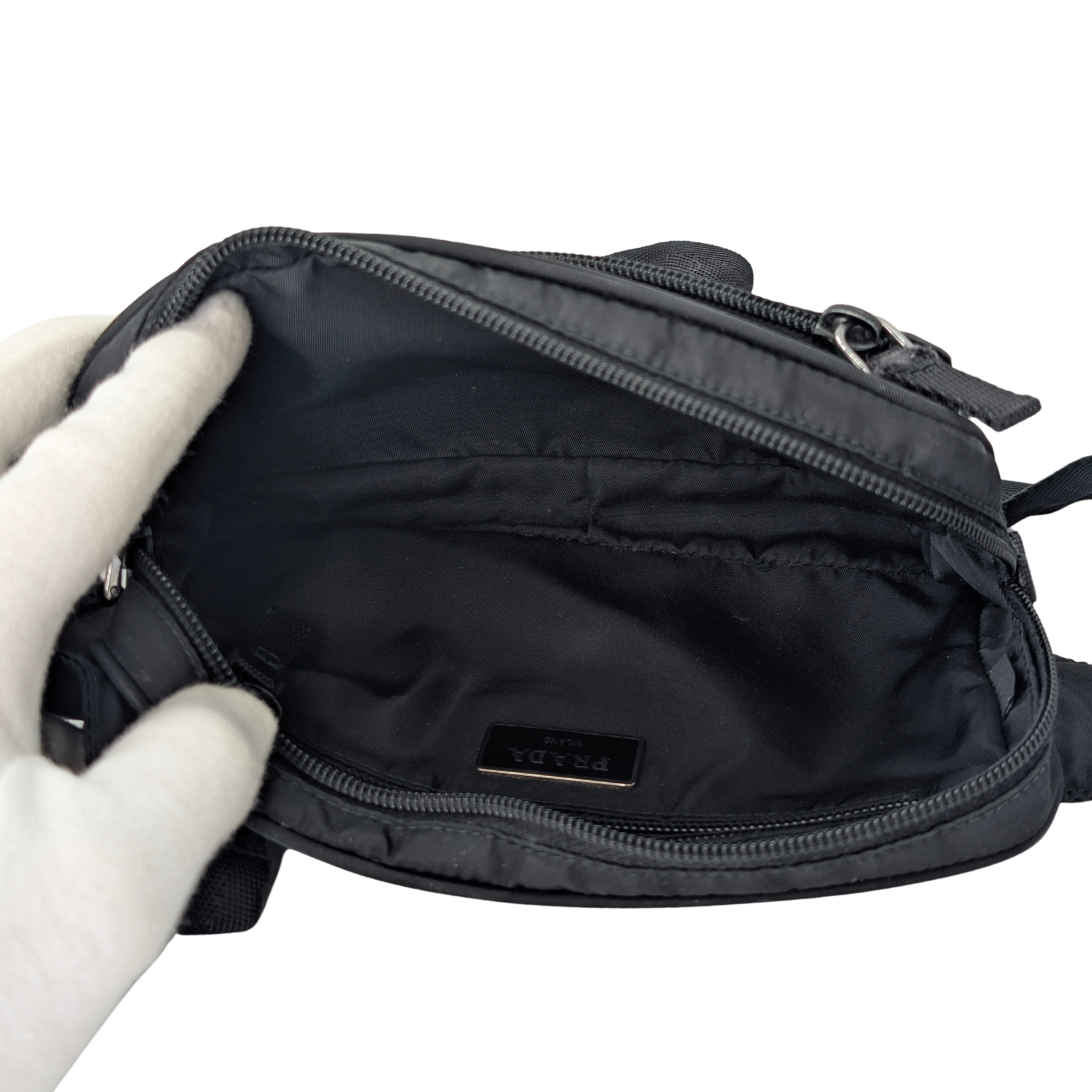 Prada Re-Nylon Belt Bum Bag Black