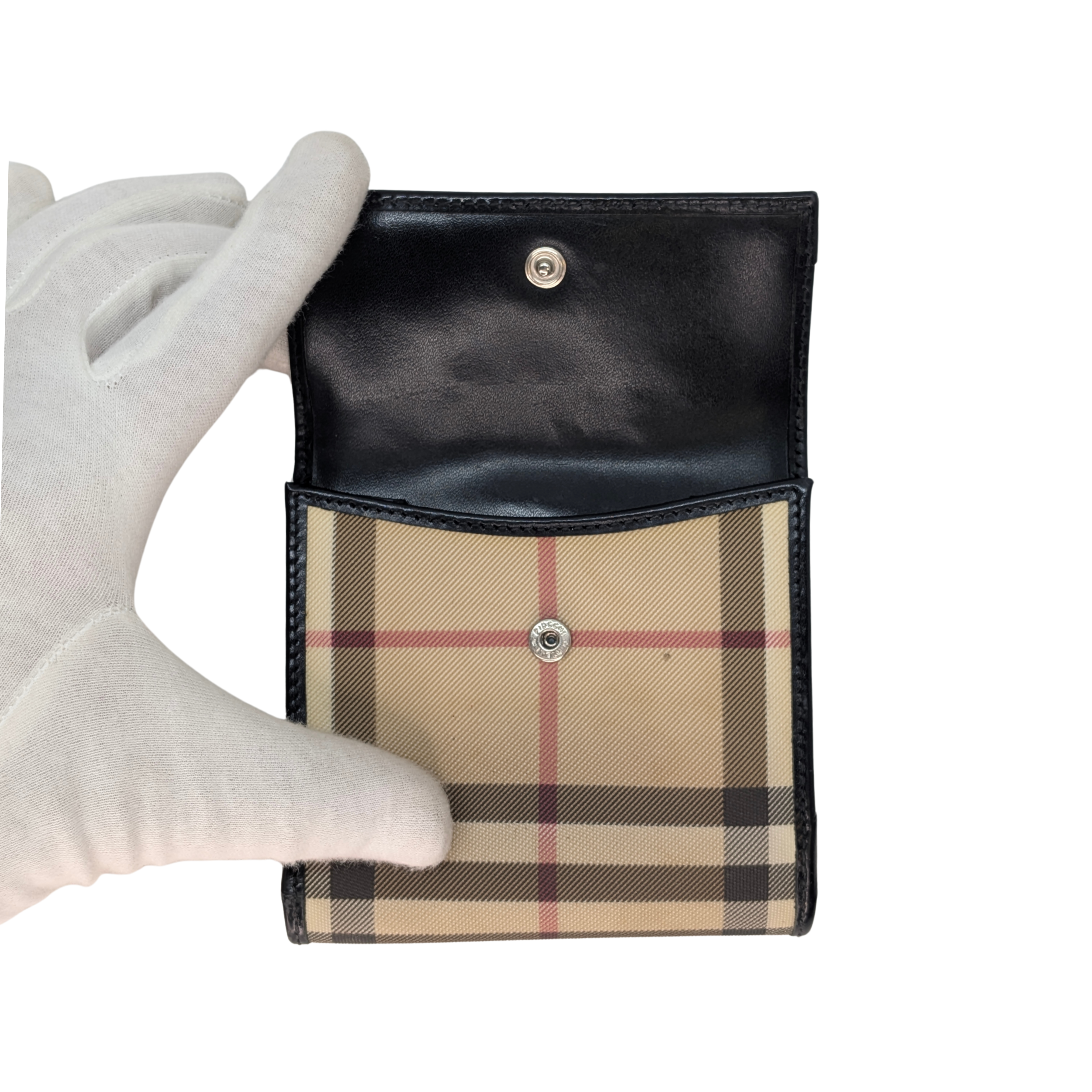 Burberry Mini Bowler Check Bag with wallet