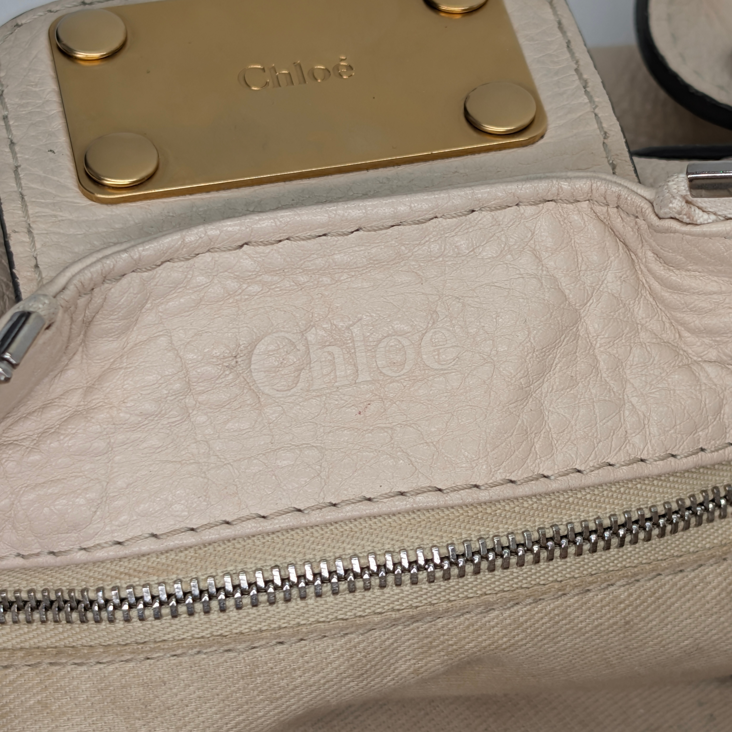 Chloé Paddington Bag Leather Off-white