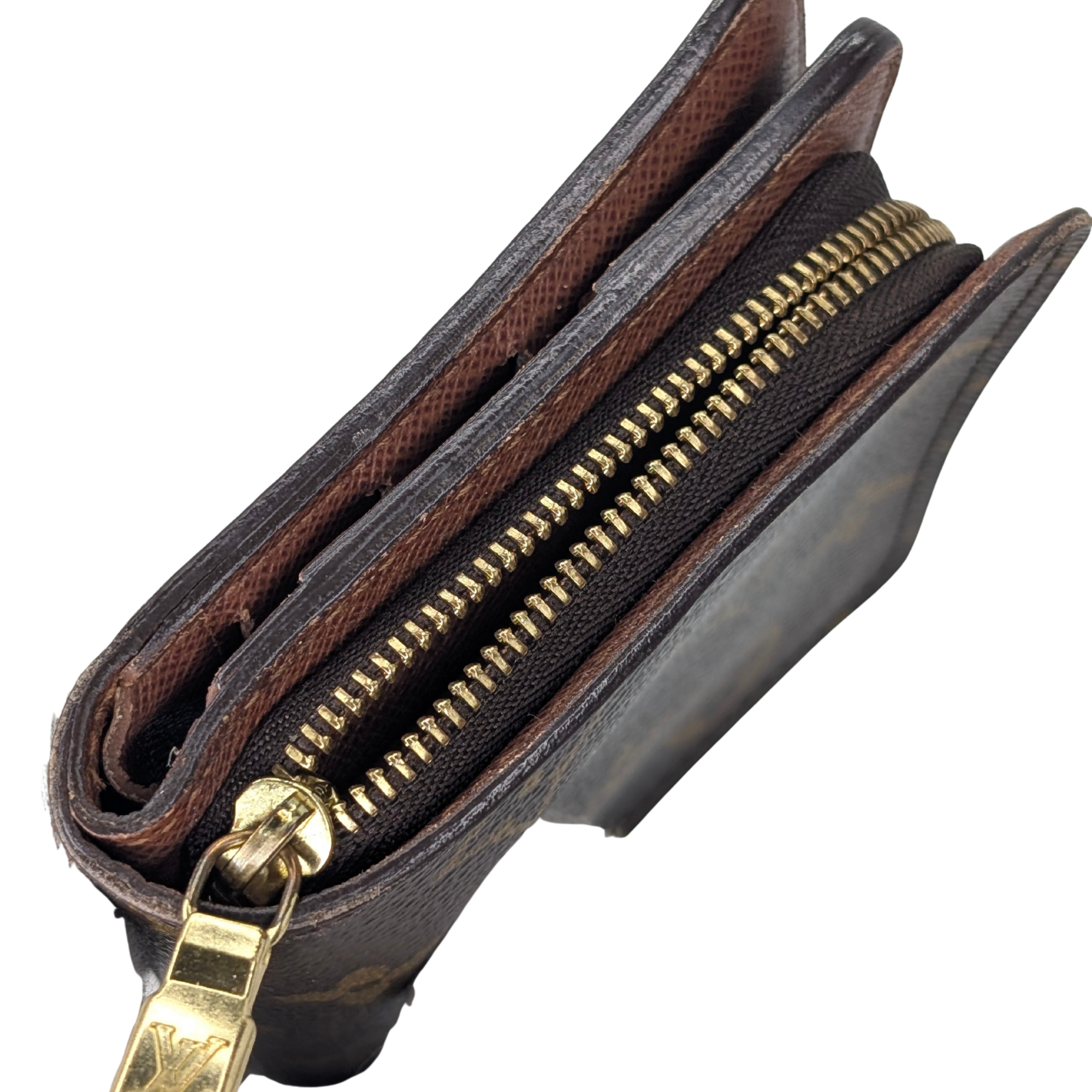 Louis Vuitton Compact Zip Bi-Fold Wallet Brown