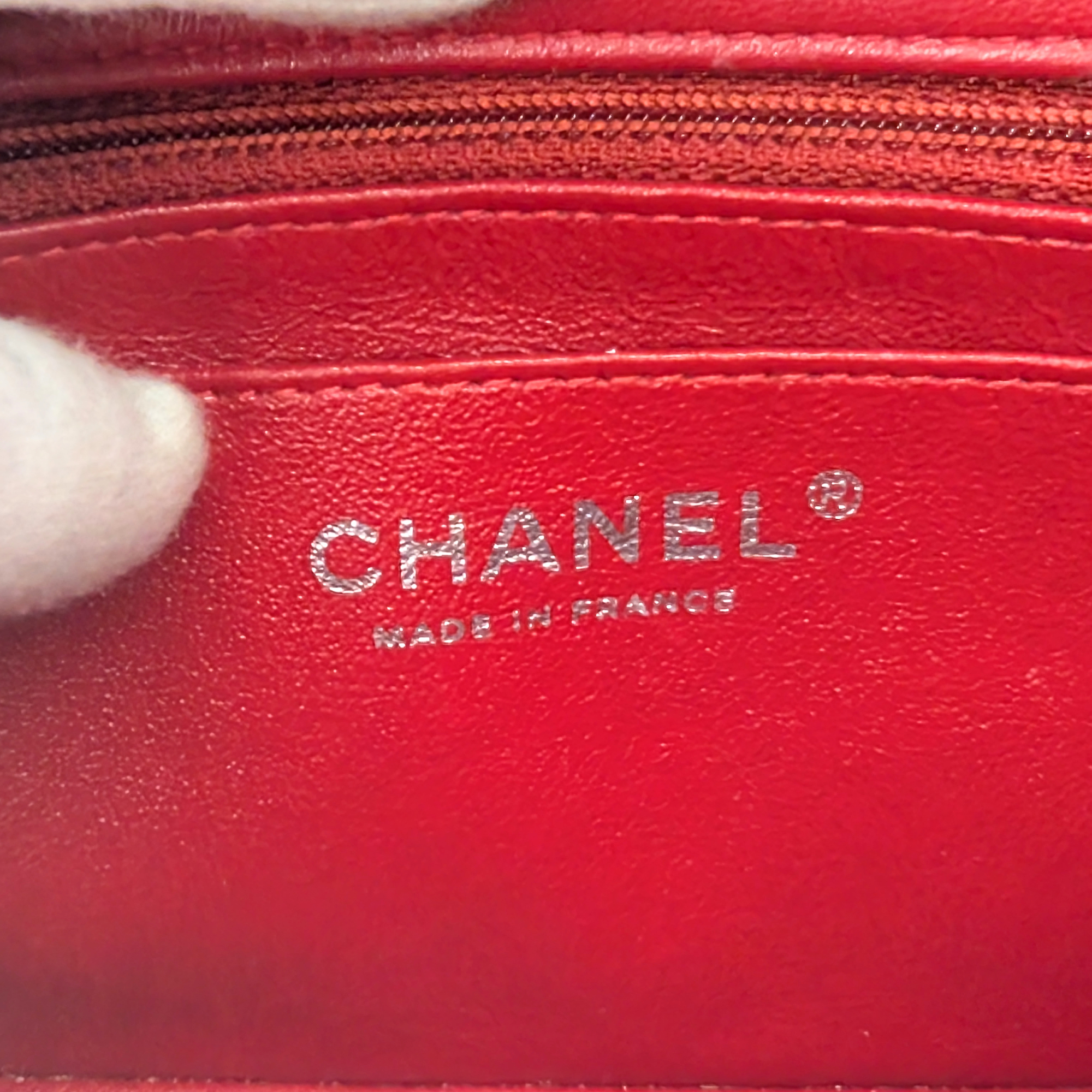 Chanel Mini Rectangular Classic Flap Bag Red