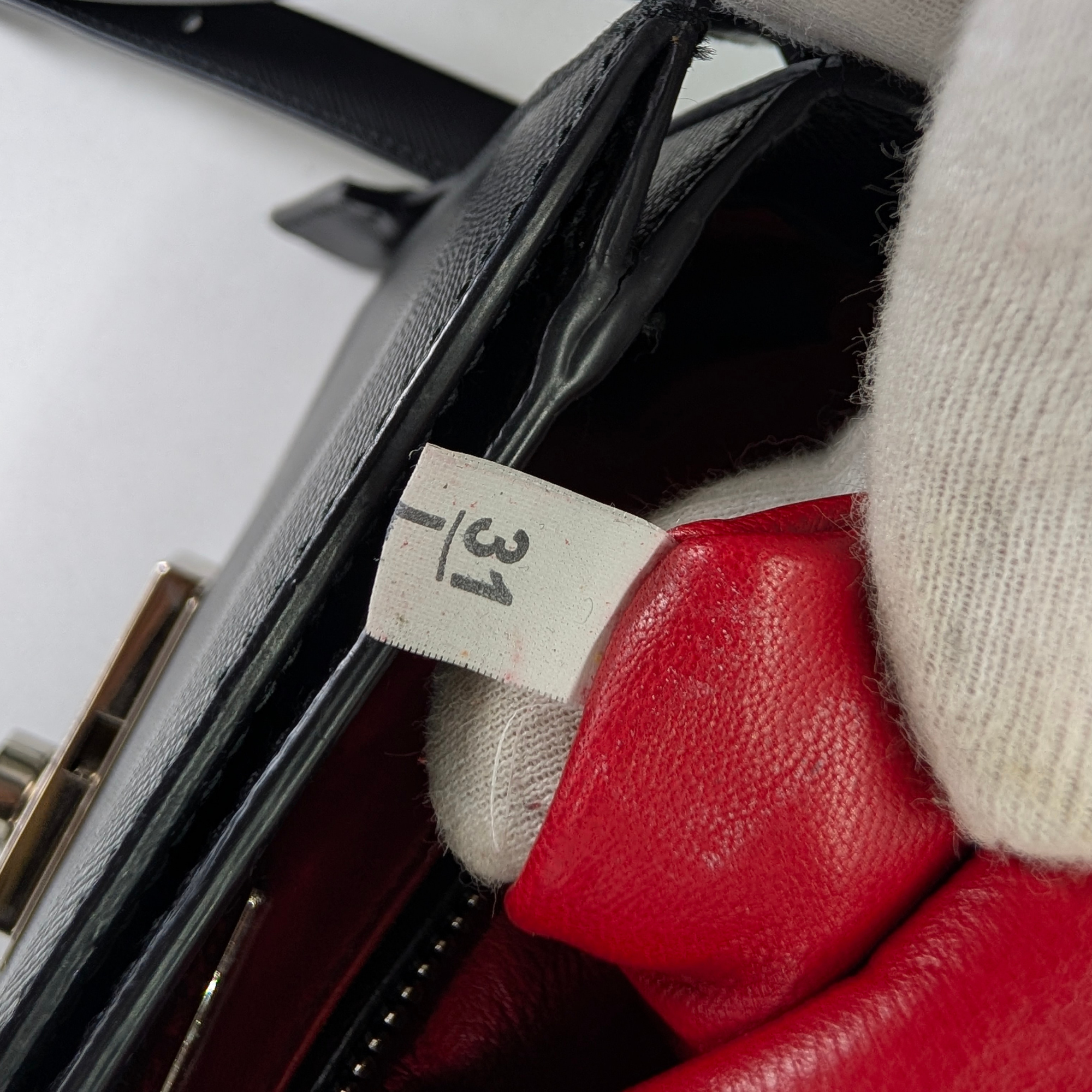 Prada Saffiano Lux Crossbody Bag Black