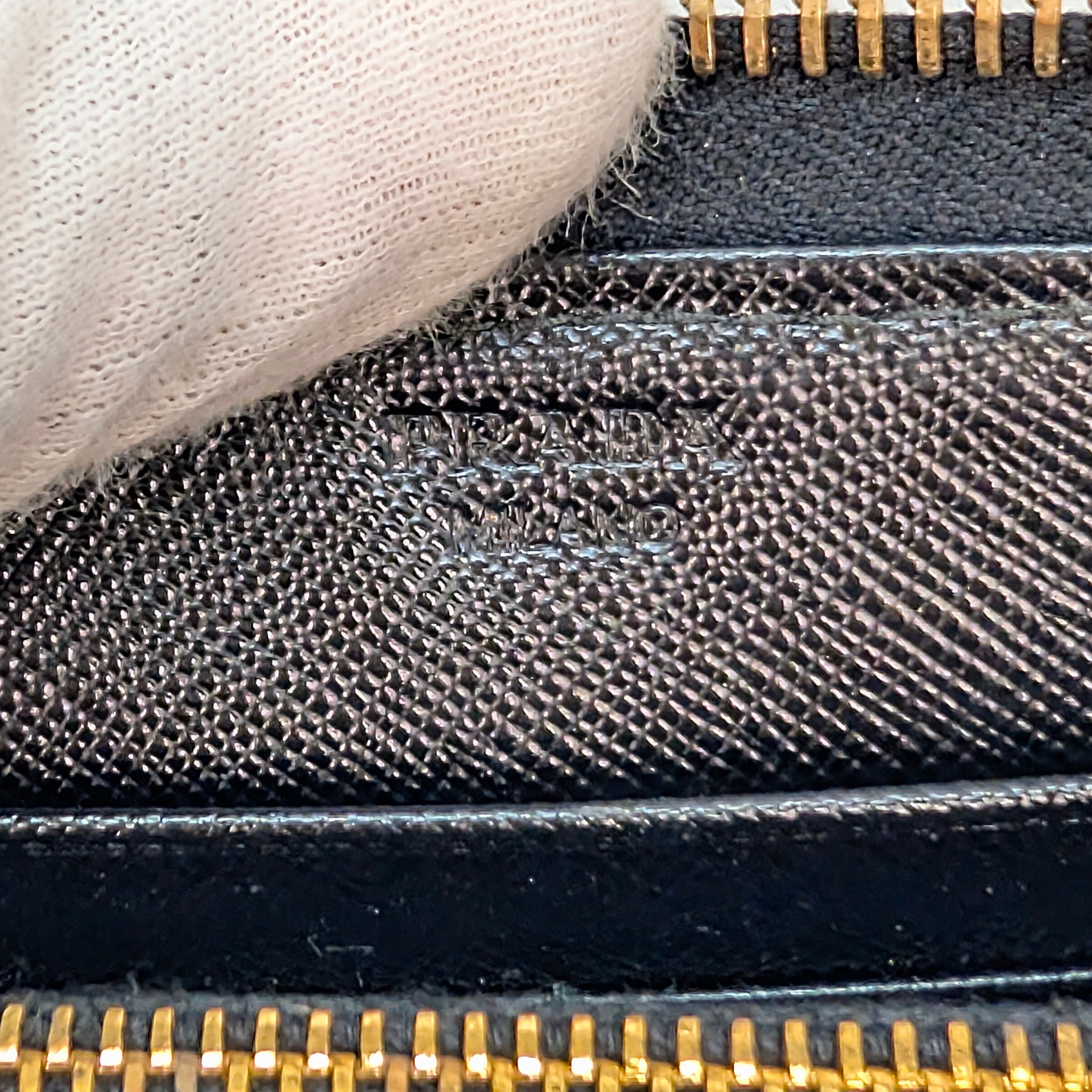 Prada Saffiano Lux Medium Galleria Double Zip Tote Bag Black X White