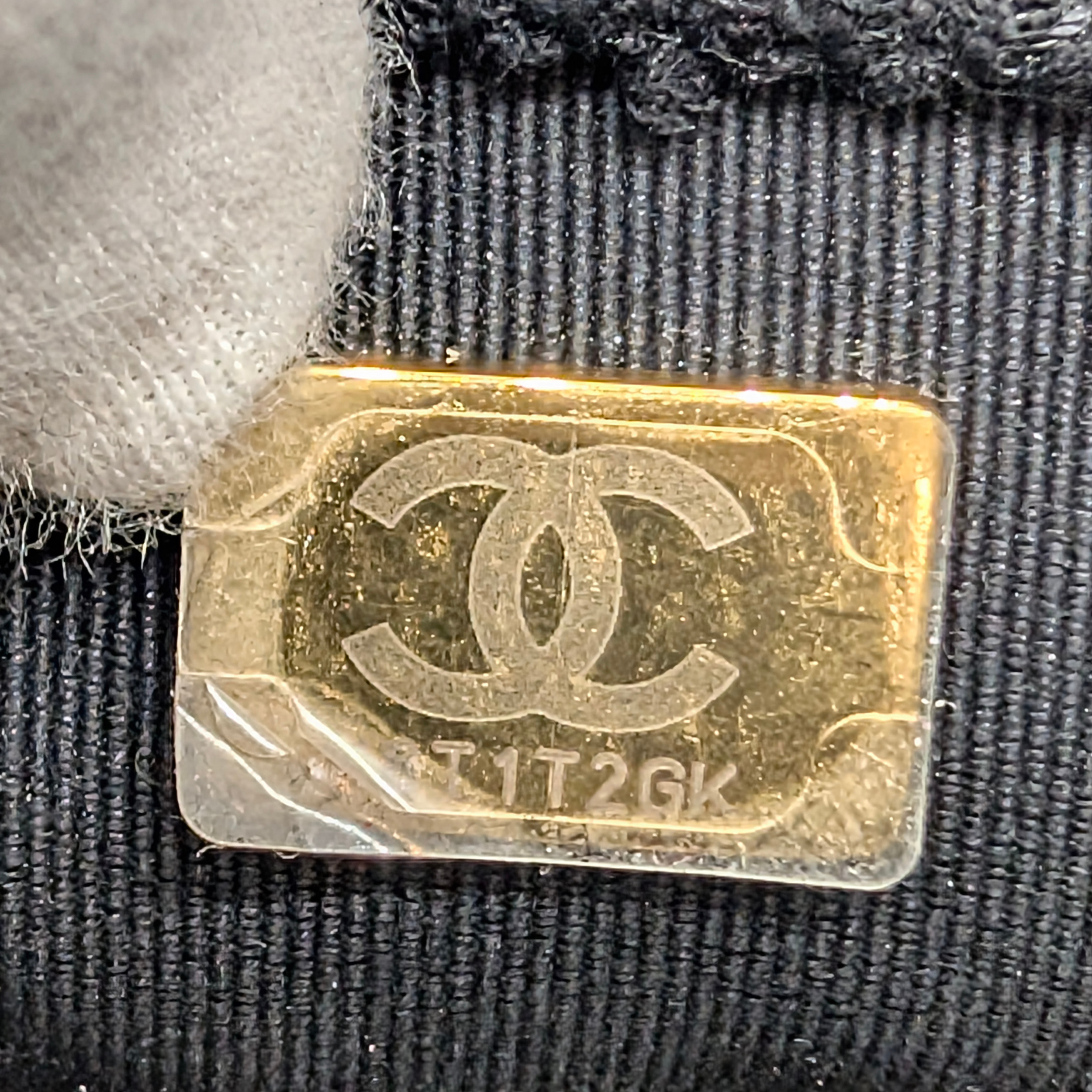 Chanel Top Handle Flap Tweed & Lambskin Bag GHW Black