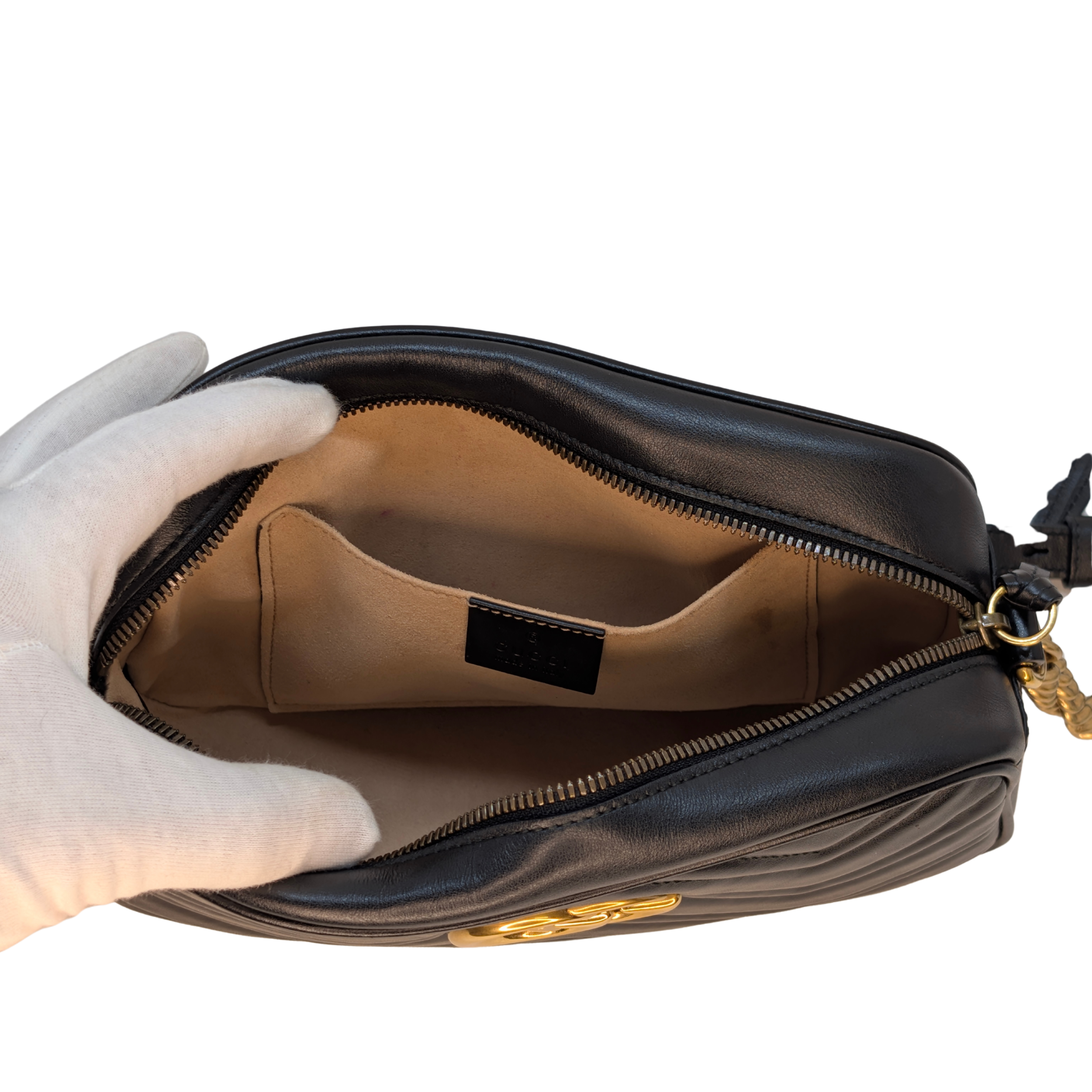 Gucci GG Marmont Small Camera Shoulder Bag Black