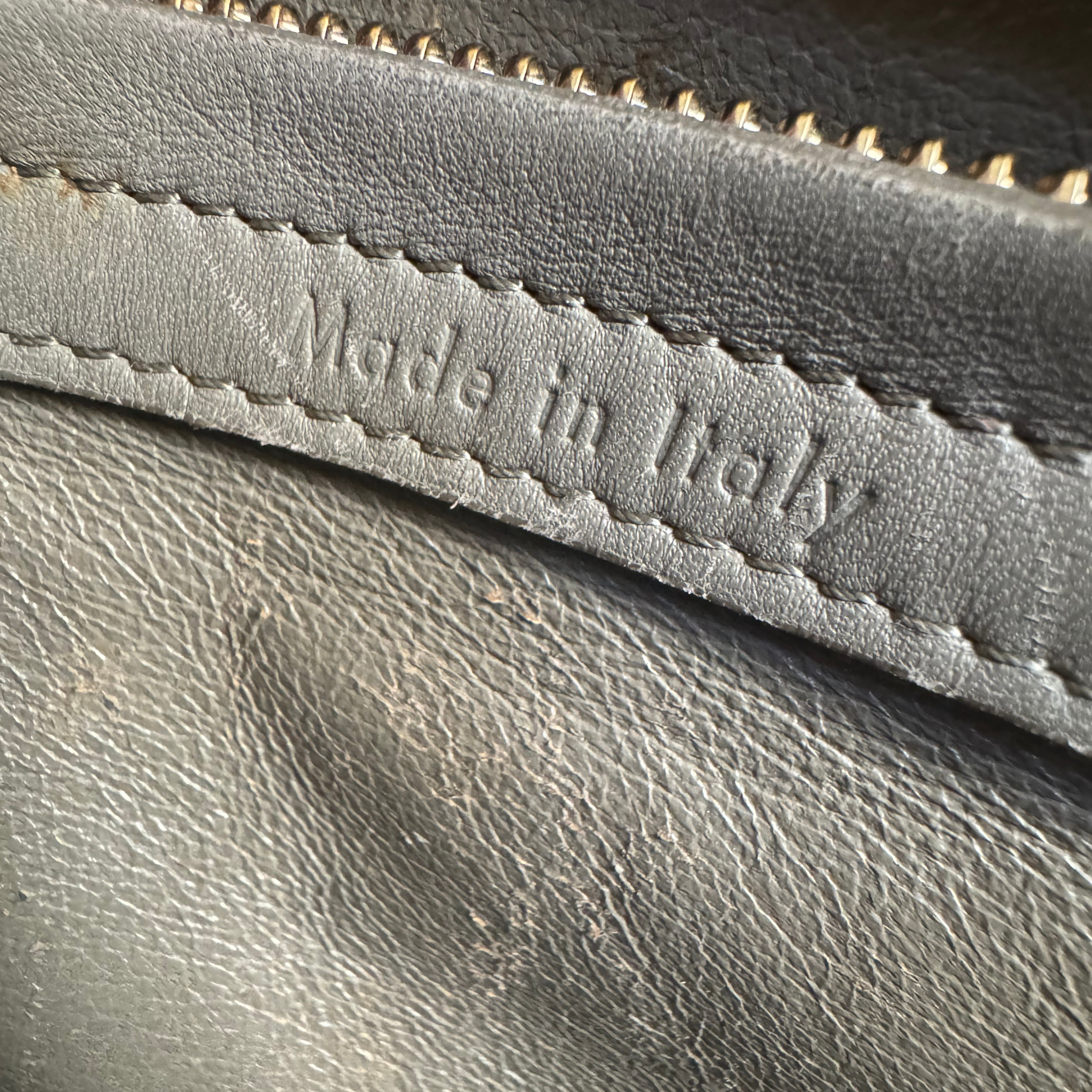 Celine Crocodile Embossed Medium Phantom Luggage Tote Bag Beige