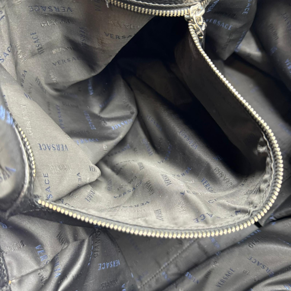 Versace Carry On Large Leather Black